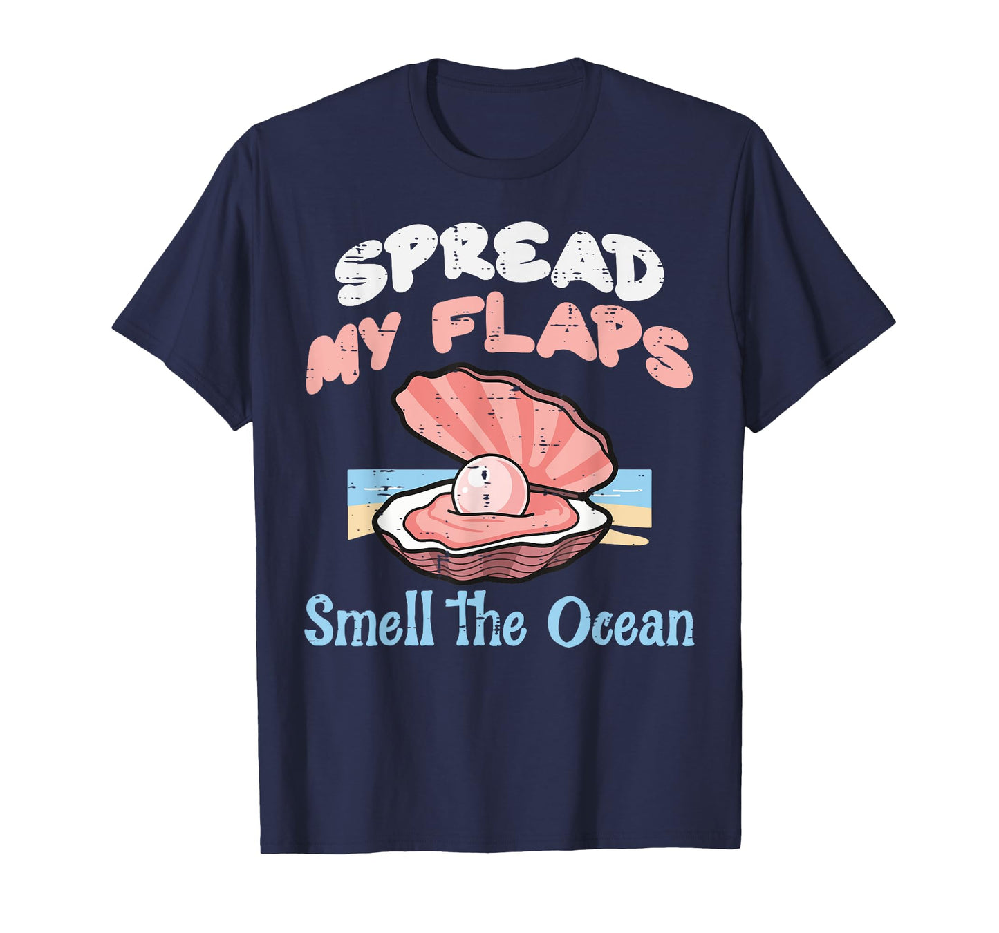 Inappropriate Clam Smell Ocean Funny Adult Humor Meme Women T-Shirt