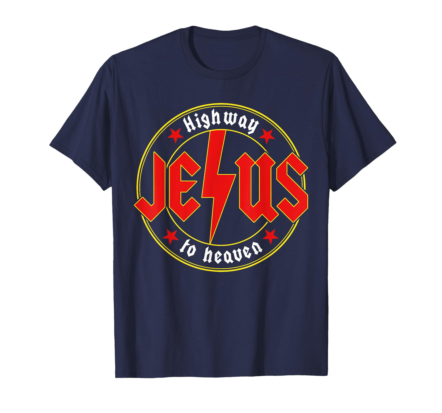 Jesus Highway To Heaven Christian Bible Verse Faith Prayer T-Shirt