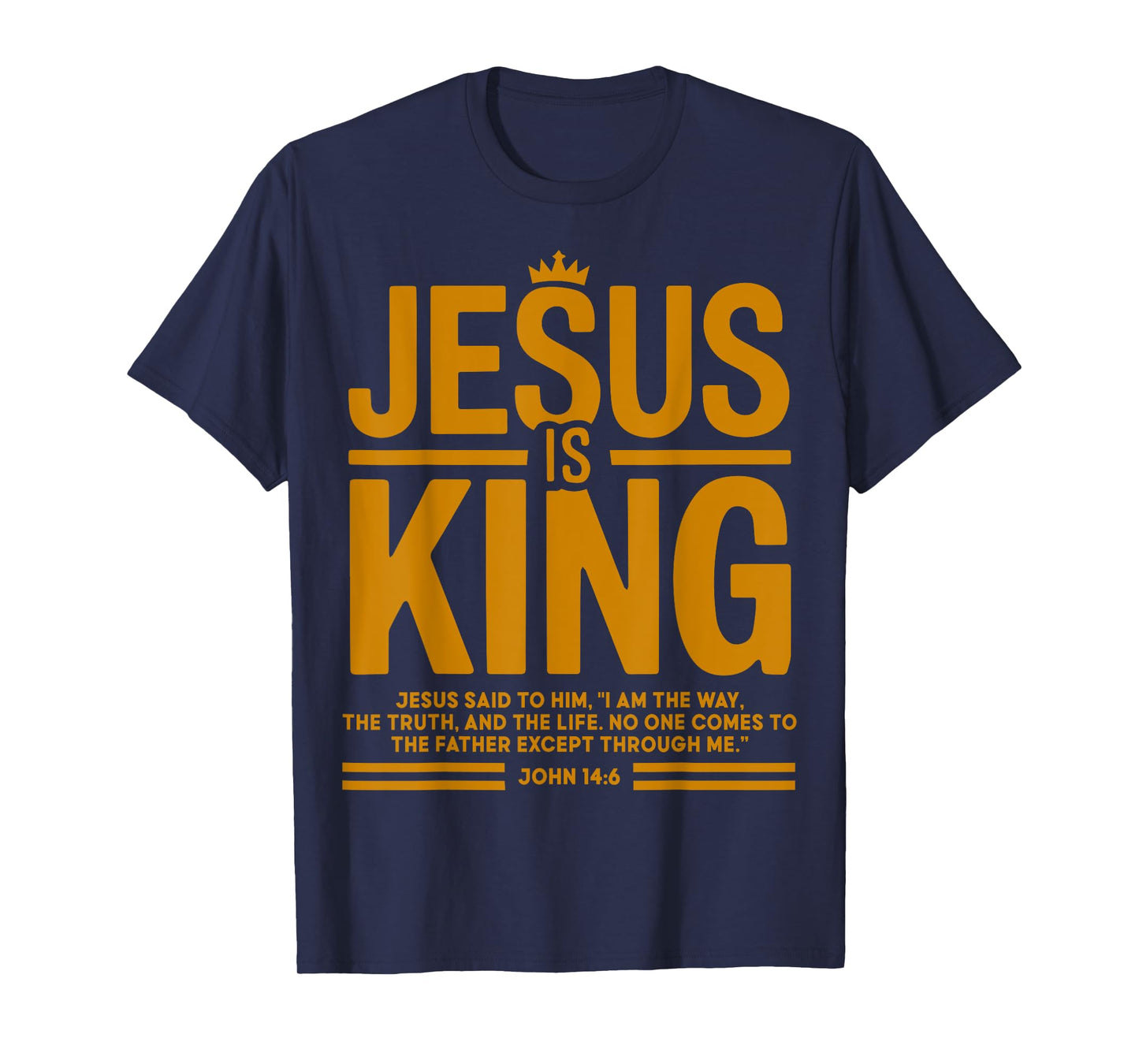 Toddler Boy Jesus Is King White Christian God Son Sister Mom T-Shirt