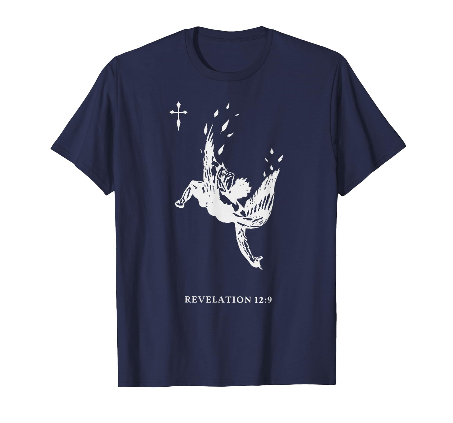 Revelations 12:9 - Fallen Angel Satan Biblical Art T-Shirt