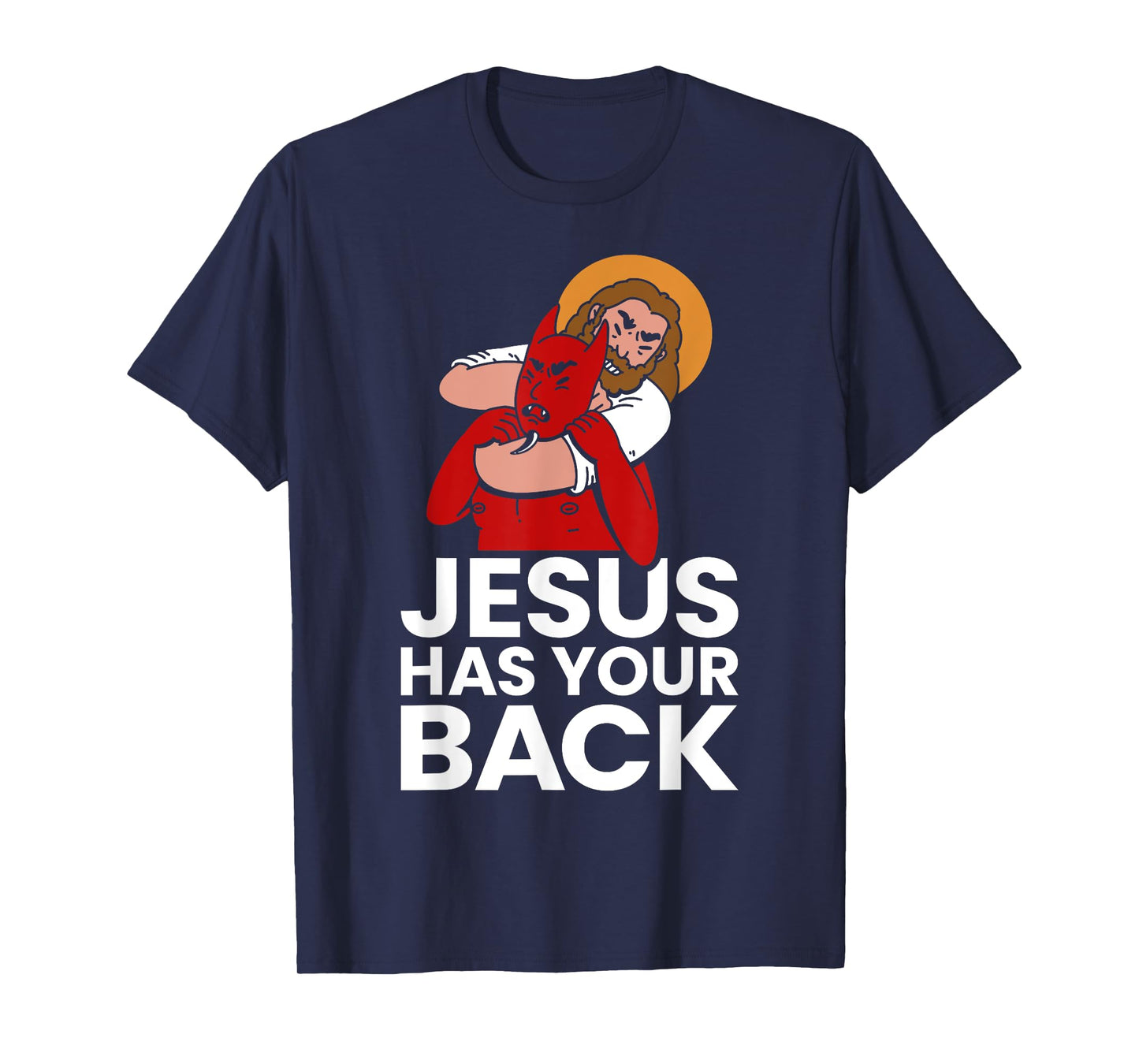 Jesus Has Your Back Christian Jiu-Jitsu Jew Jitsu MMA T-Shirt