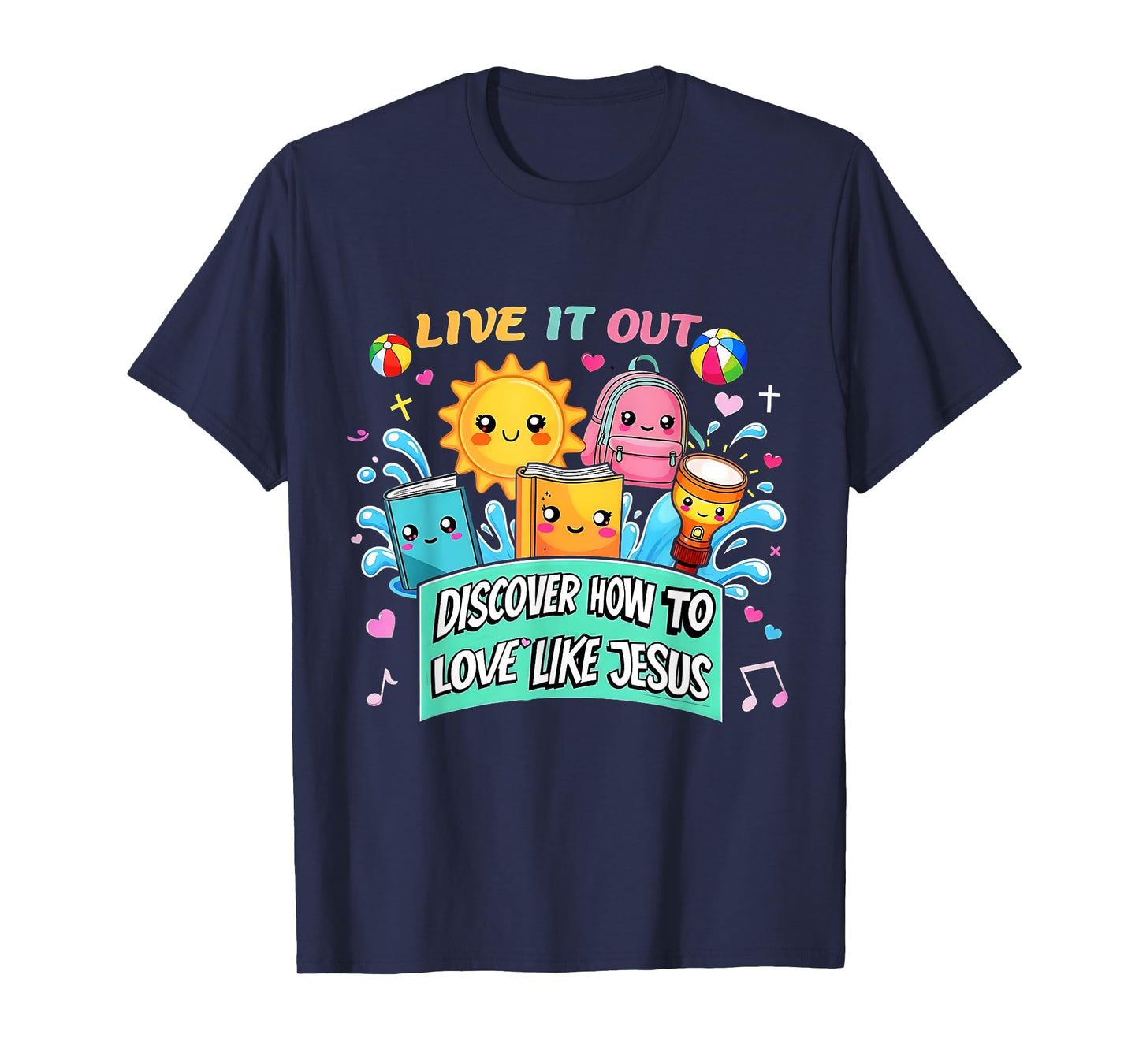 Live It Out Love Like Jesus VBS Summer 2025 Tee T-Shirt