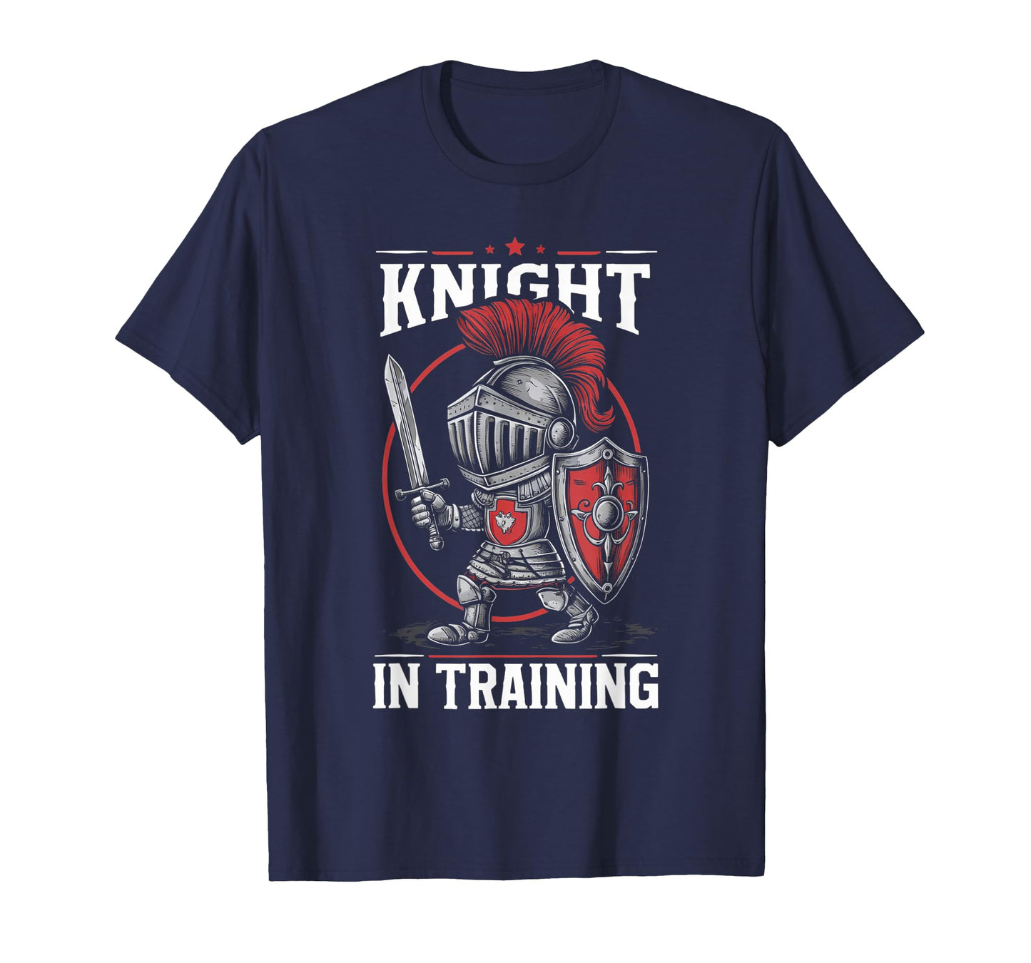 Kids Medieval Festival Boys Girls Men Women Tees Knight in Training Funny Kids Knights Lover T-Shirt