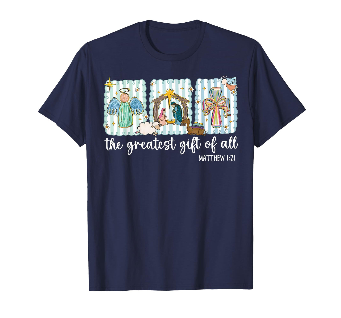 Christian The Greatest Gift for All Christmas Nativity Scene T-Shirt