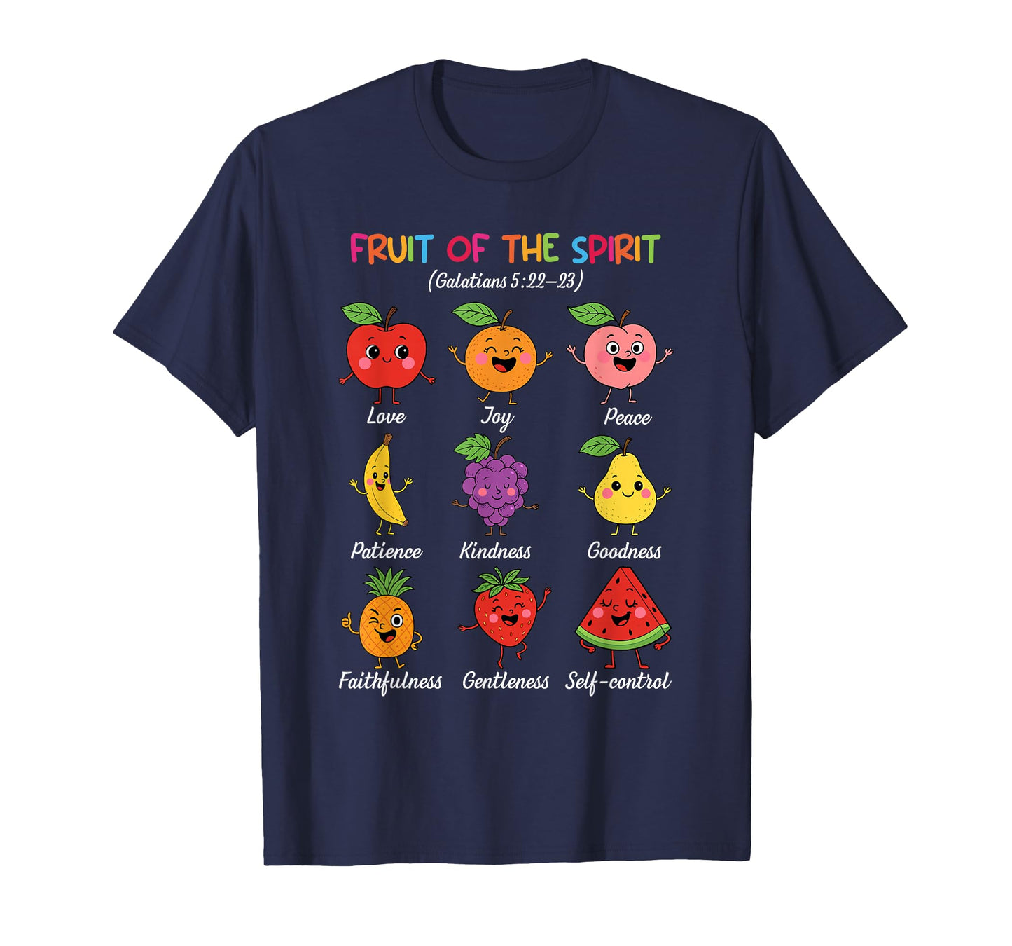 Fruit of The Spirit Christian Faith Religious Bible Verse T-Shirt