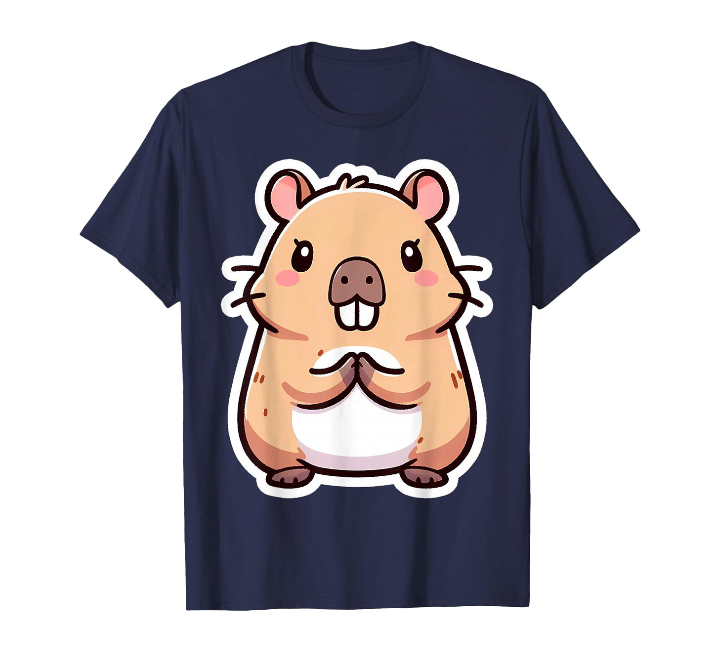 Capybara Christian Praying Jesus Christ Lord Savior Cute God T-Shirt