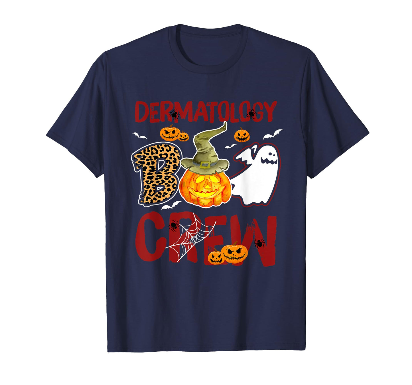 Dermatology Boo Crew Halloween Derm Nurse Match T-Shirt