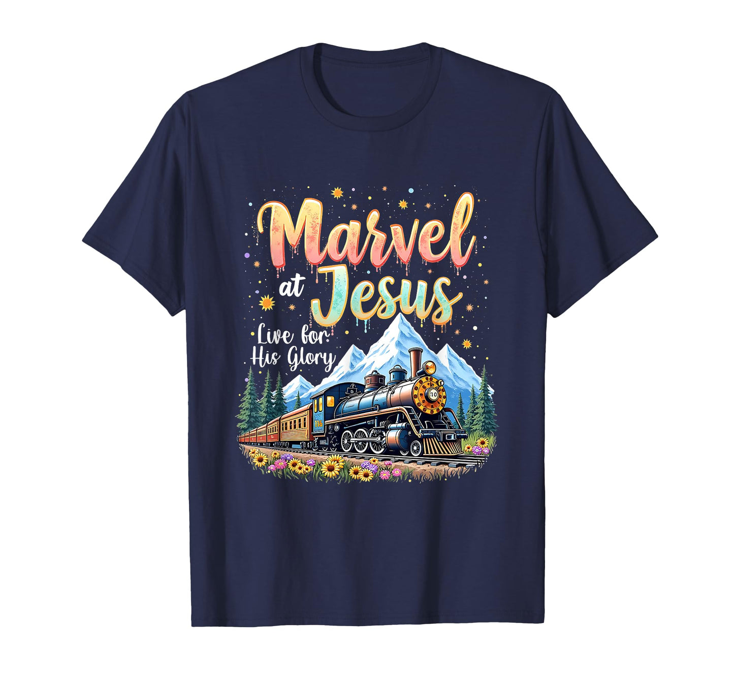 Christian Camp VBS 2025 His Glory Junction Train True North T-Shirt