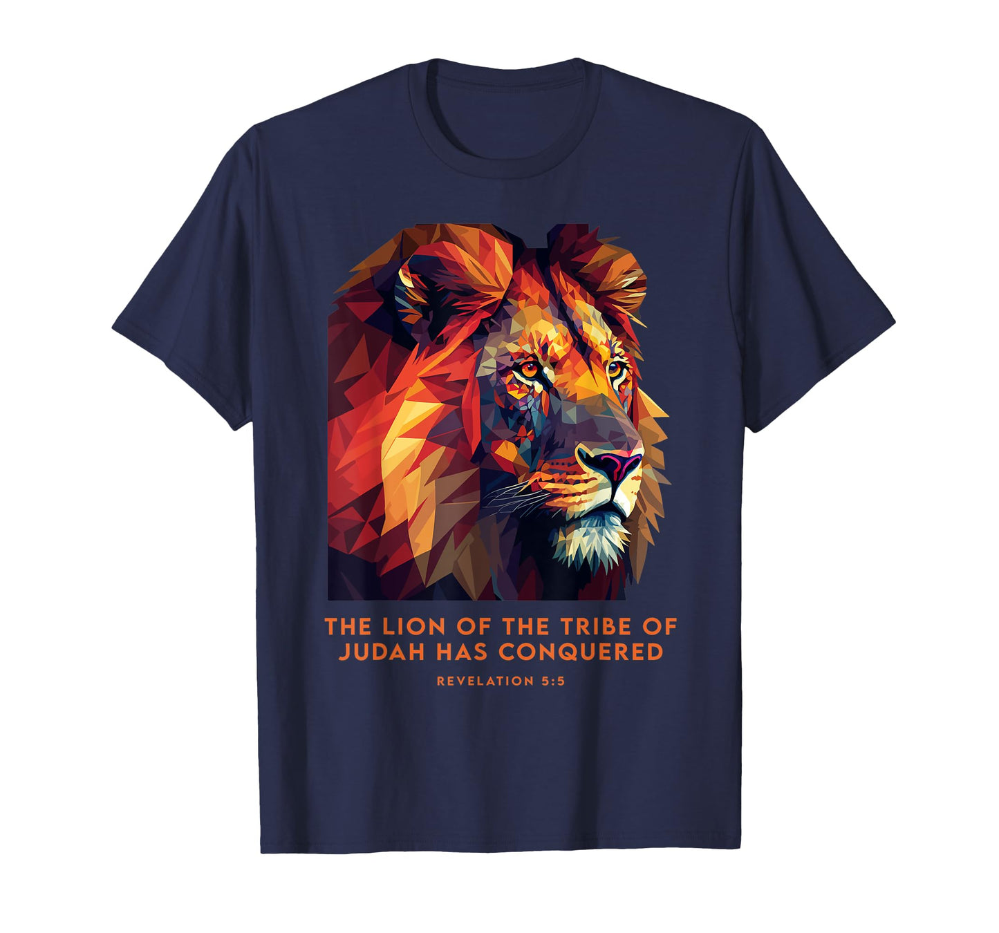 Lion of Judah Jesus Revelation Bible Verse Christian T-Shirt