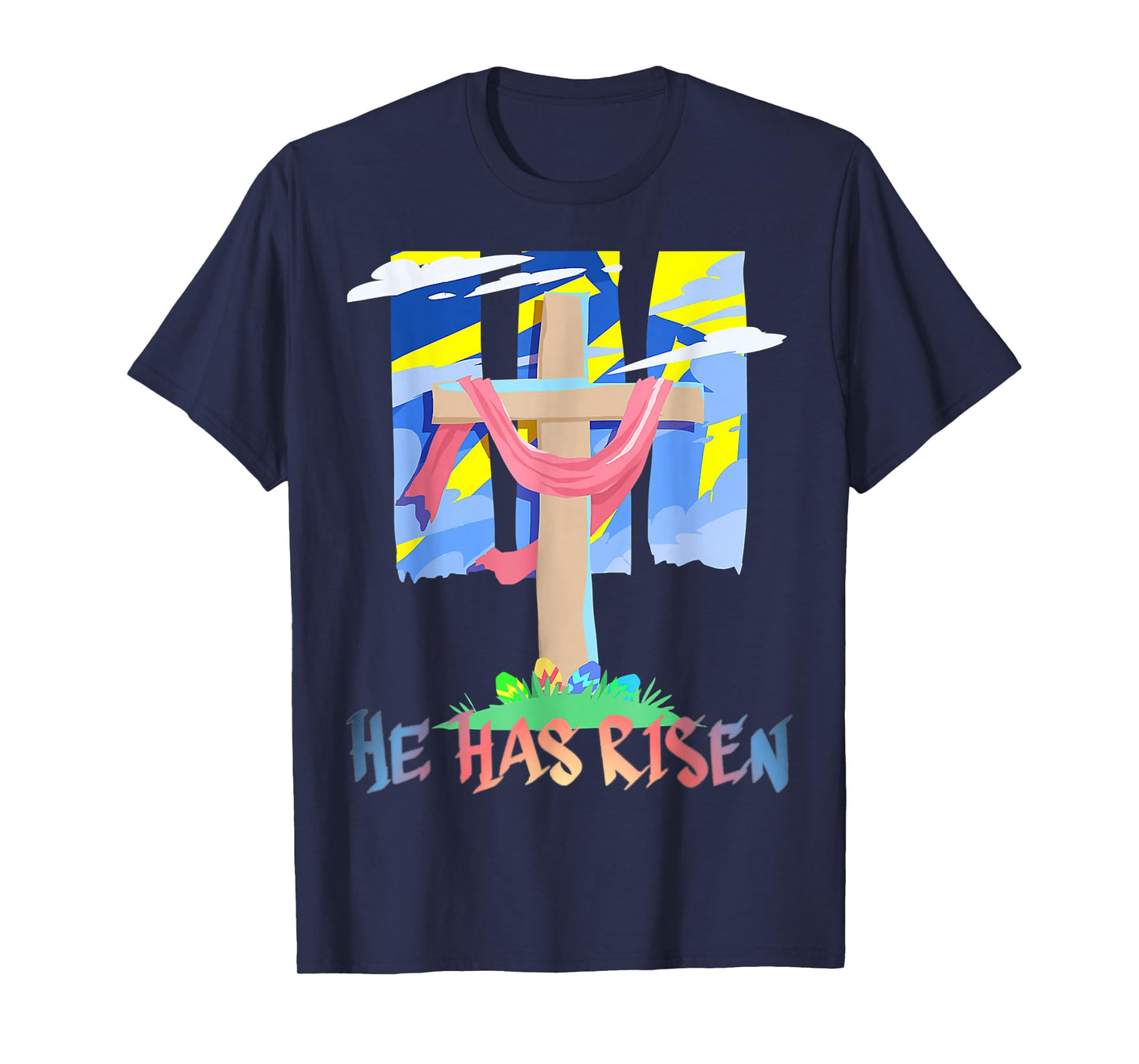 He Has Risen Christian Easter Resurrection Sunday T-Shirt