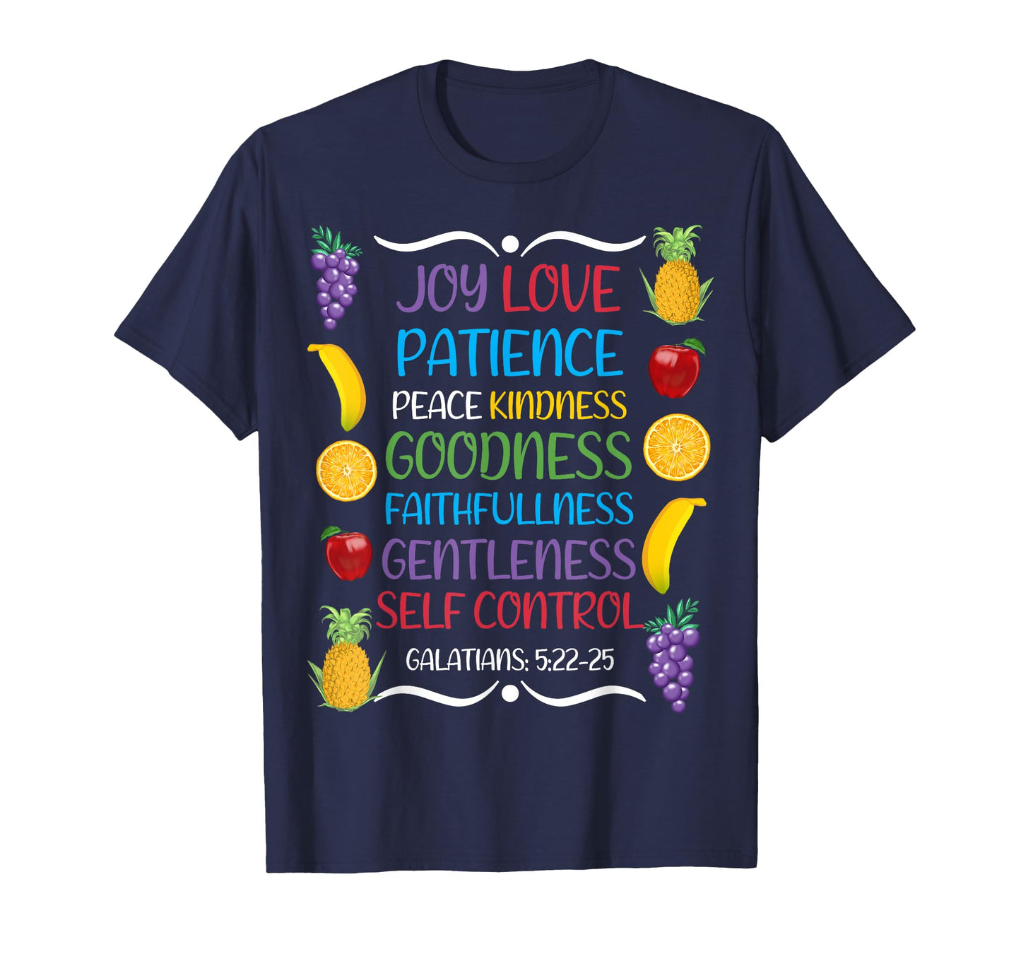 Awesome Galatians Fruit Of The Spirit Religious Verses T-Shirt