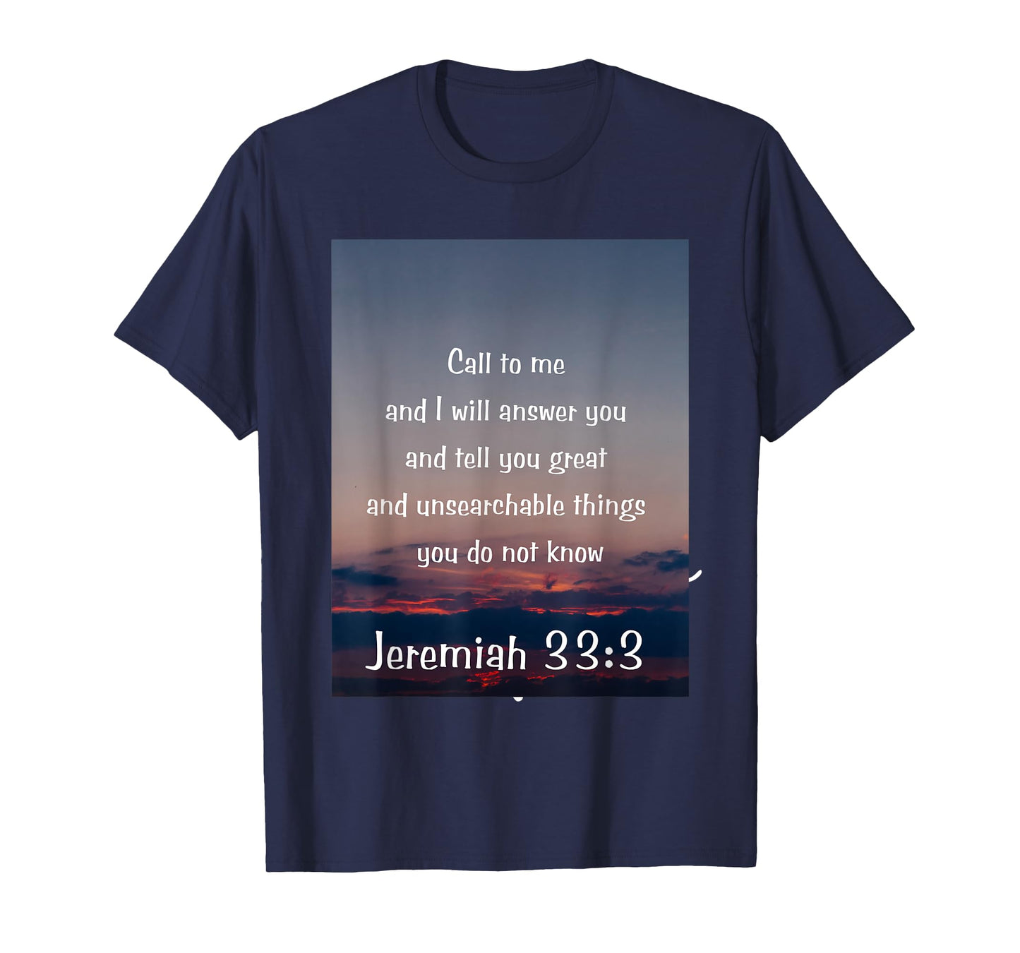 Jeremiah 33 Bible Verse Jesus Christianity T-Shirt