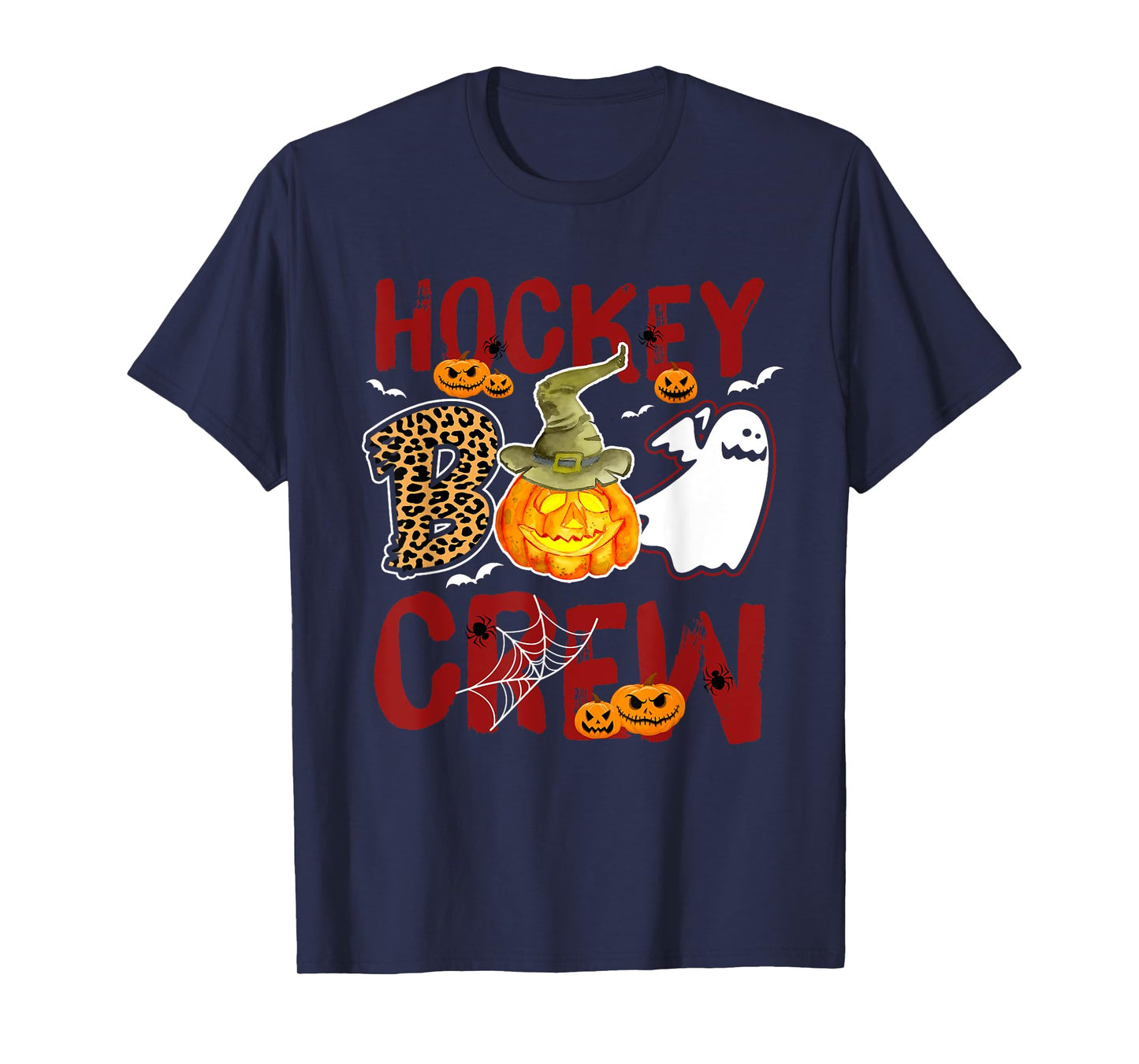 Hockey Boo Crew Halloween Players Coach Match T-Shirt