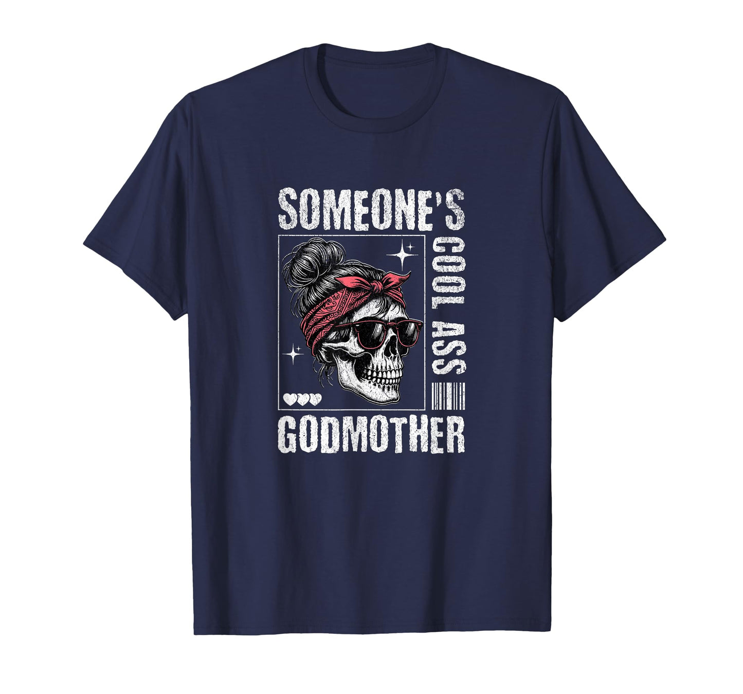 Someone's Cool Ass Godmother Skeleton Retro T-Shirt