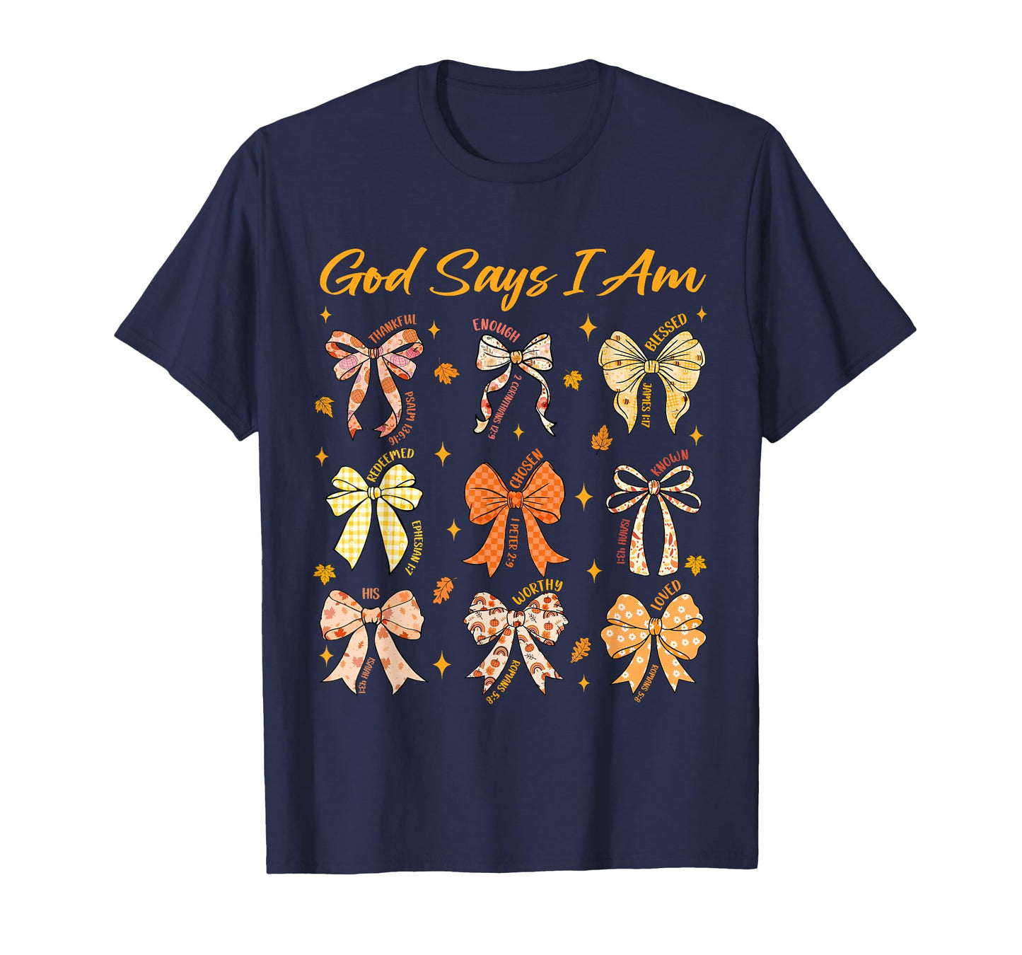 God Says I Am Coquette Bow Fall Autumn Thanksgiving Women T-Shirt