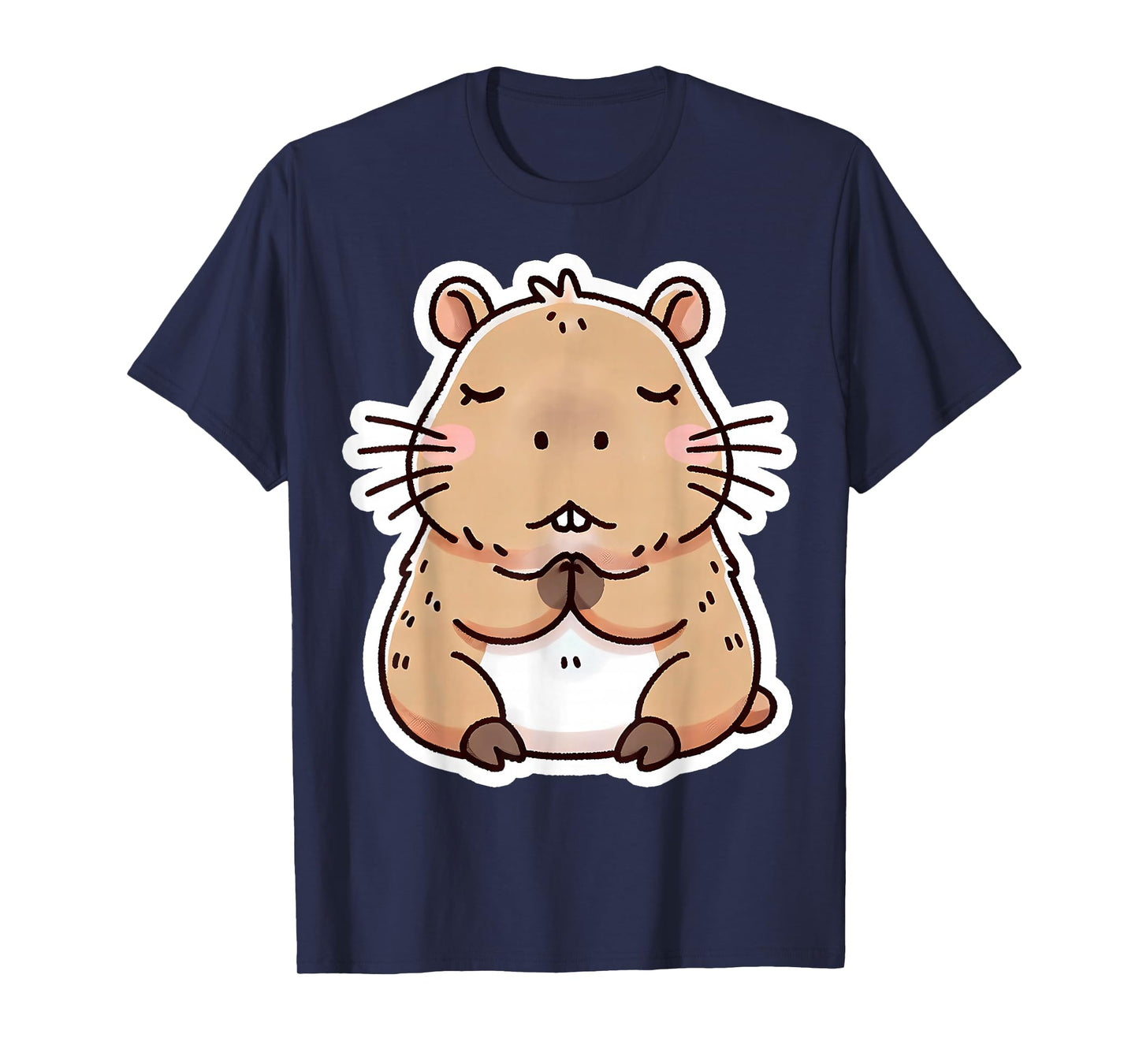 Capybara Christian Prayer Pray Praying Jesus Christ Kids God T-Shirt