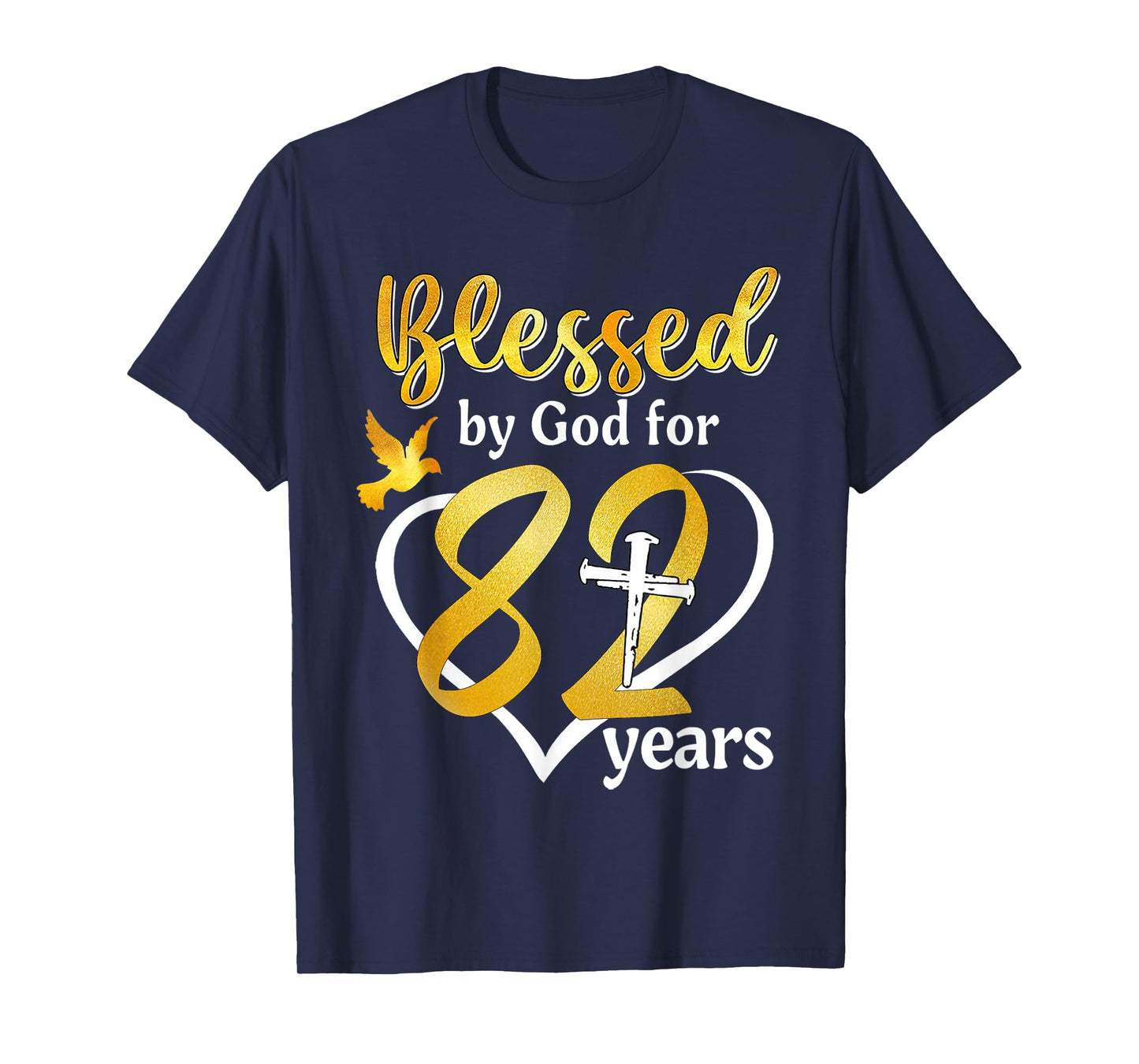 Blessed By God For 82 Years Old 82nd Birthday Party Women T-Shirt