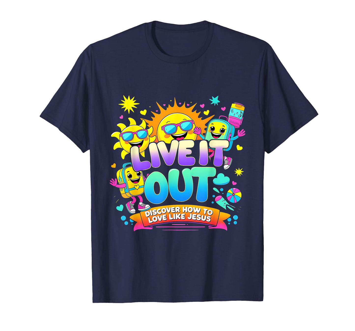 Live It Out Love Like Jesus VBS Summer 2025 Tee T-Shirt