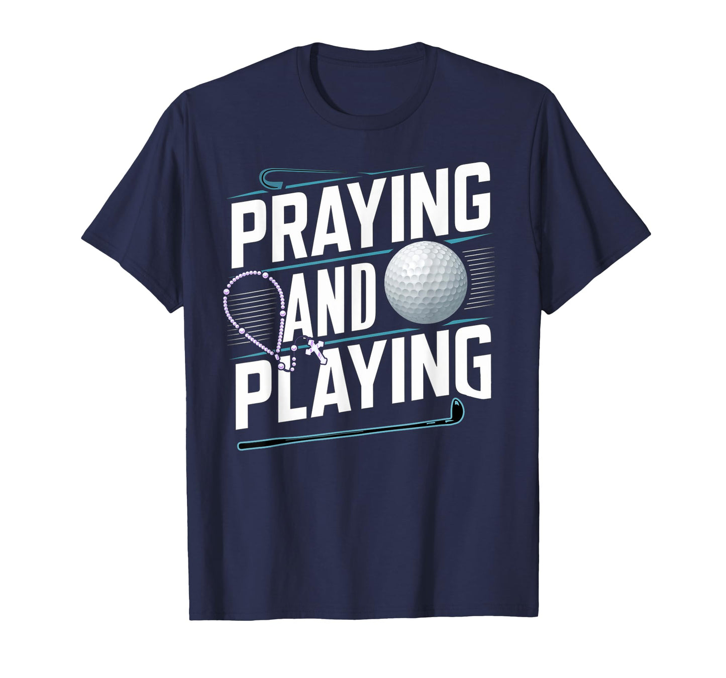 Praying Golfer - Pray God Jesus Golf - Golfing T-Shirt