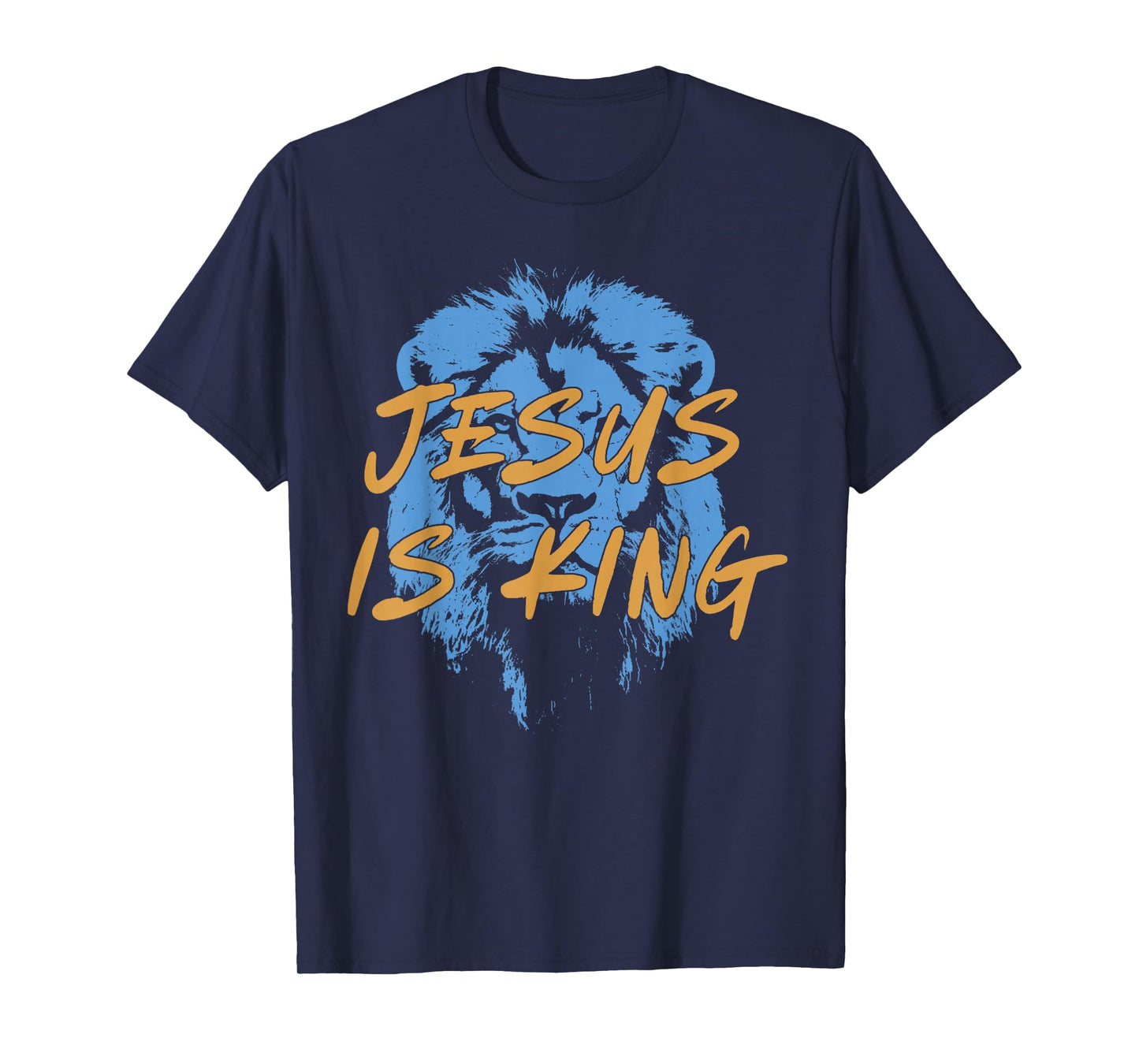 Jesus is King Lion of Judah Design Faith Tee T-Shirt