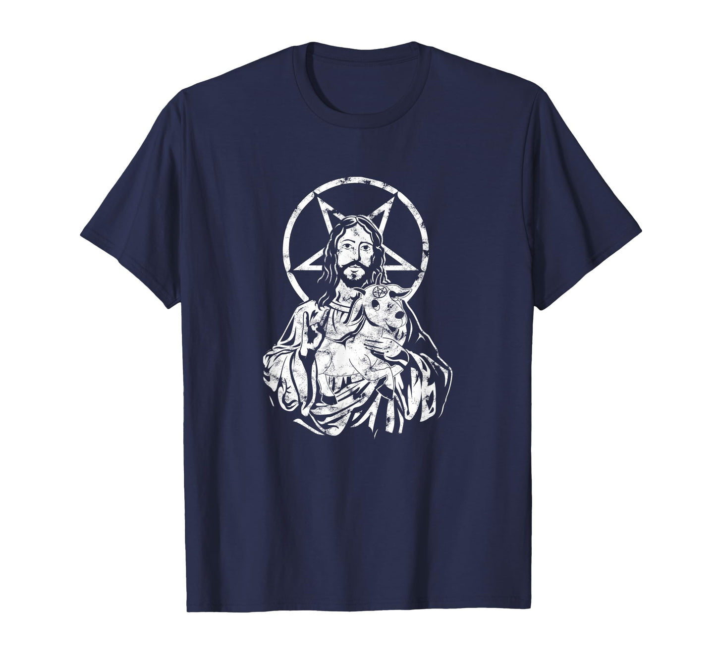 Blackcraft Jesus Satan Baphomet Goat Atheist - Anti Religion T-Shirt