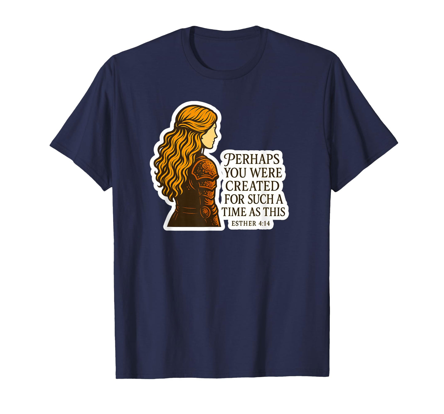 Esther 4:14 Warrior Woman Christian Bible Verse T-Shirt
