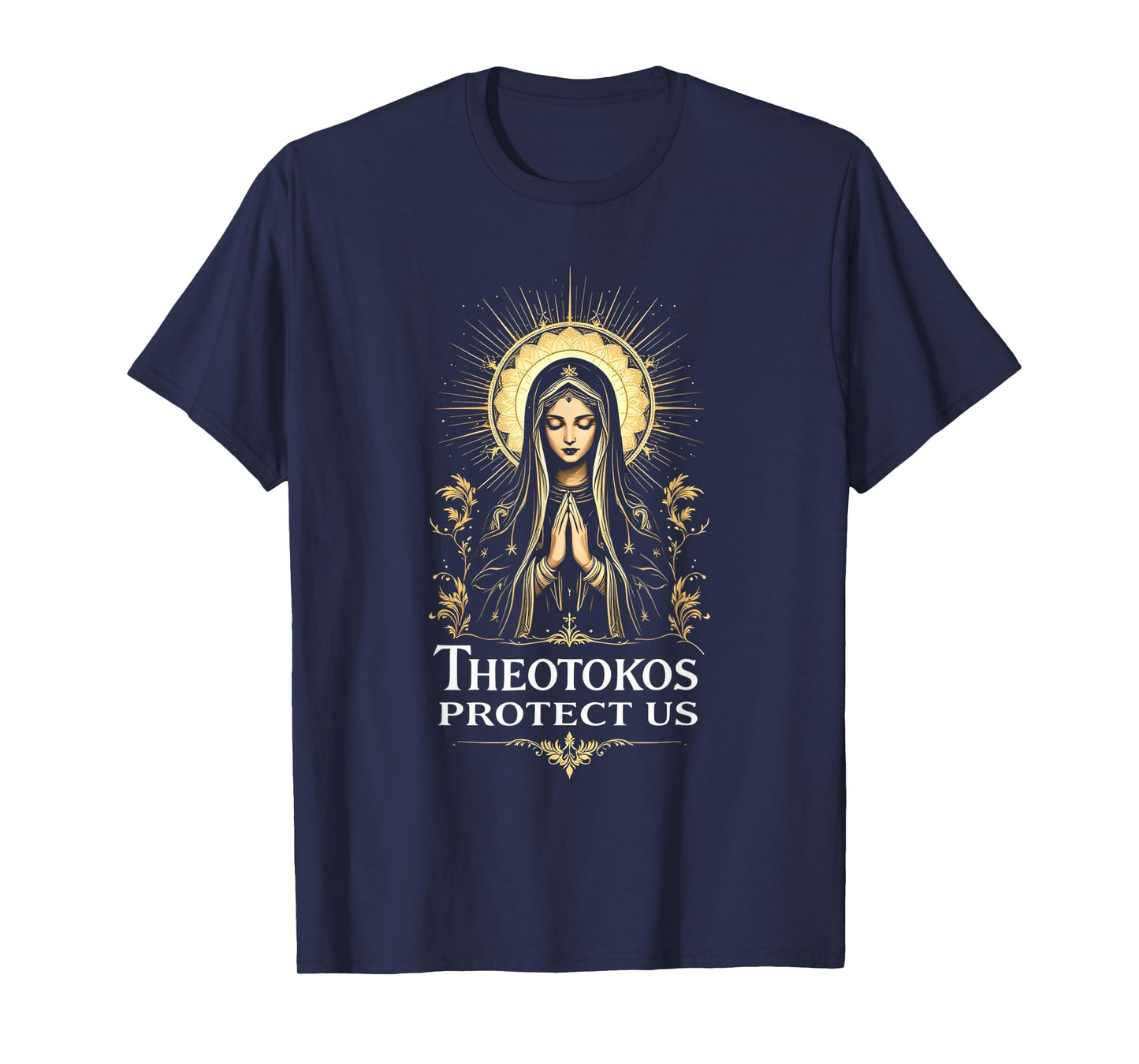Orthodox Christian Holy Mary Theotokos Protect Us T-Shirt