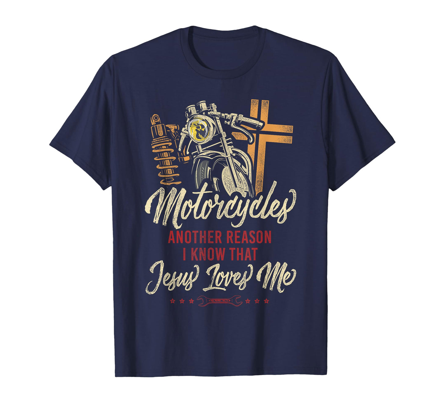 Classic Motorcycle Biker Jesus Faith Christian Motorcycles T-Shirt