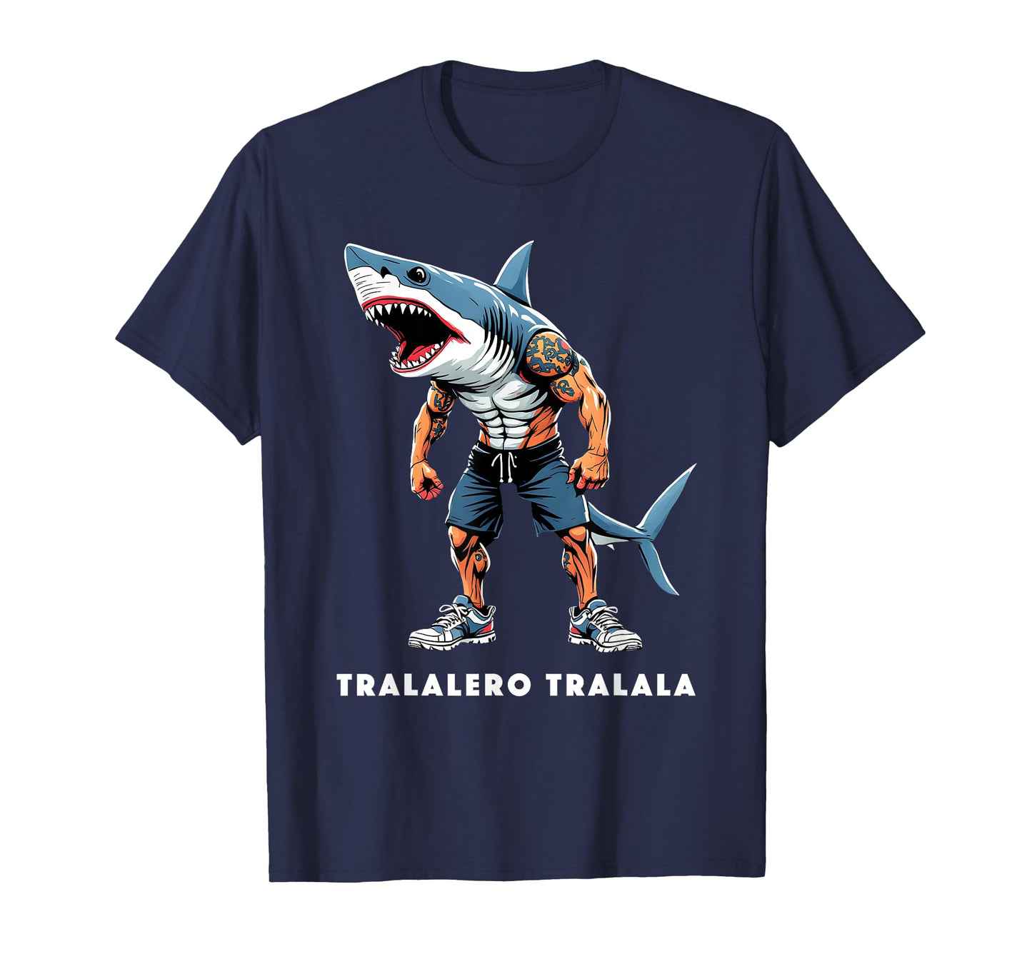 Tralalero Tralala Meme Tee Funny Shark Quote Italian Saying T-Shirt