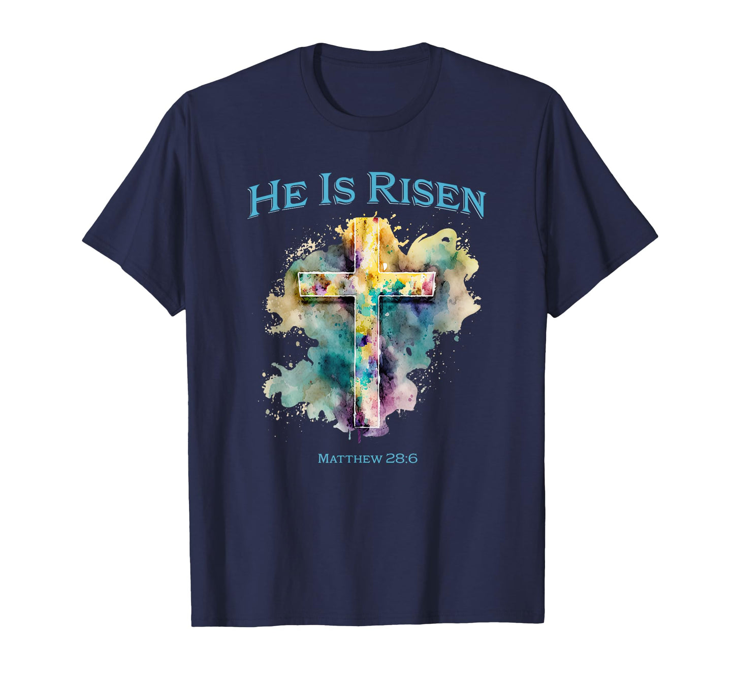 He Is Risen Jesus Christian Bible Quote Easter Good Friday T-Shirt