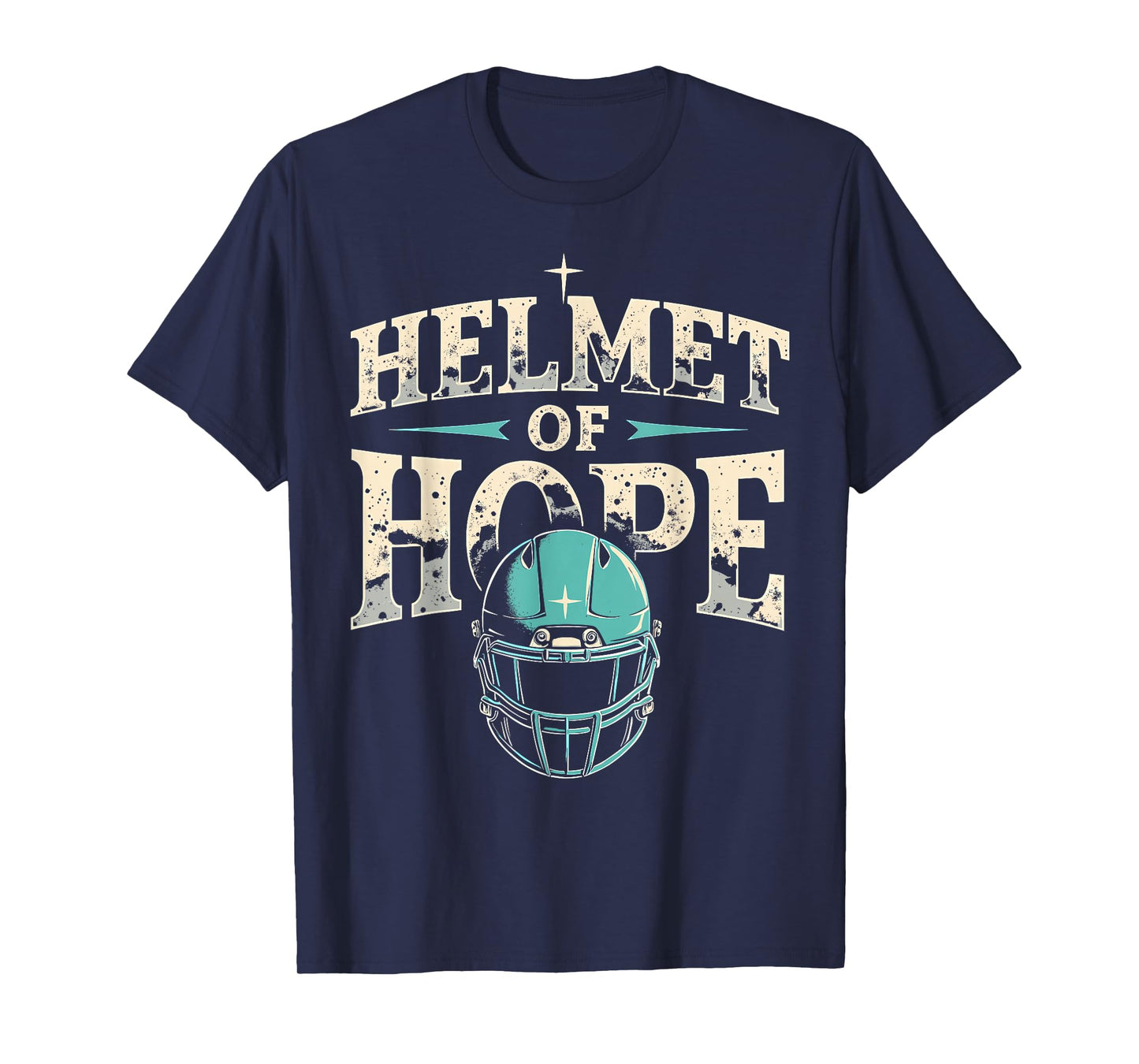 Helmet of Hope | Funny Motivational Sports Design T-Shirt