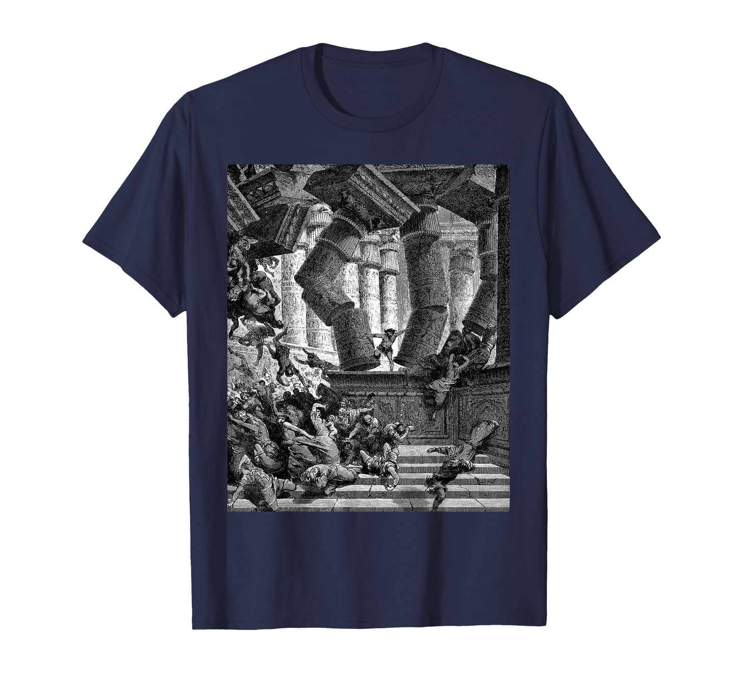 Death of Samson Gustave Dore Biblical Art The Bible Cool T-Shirt