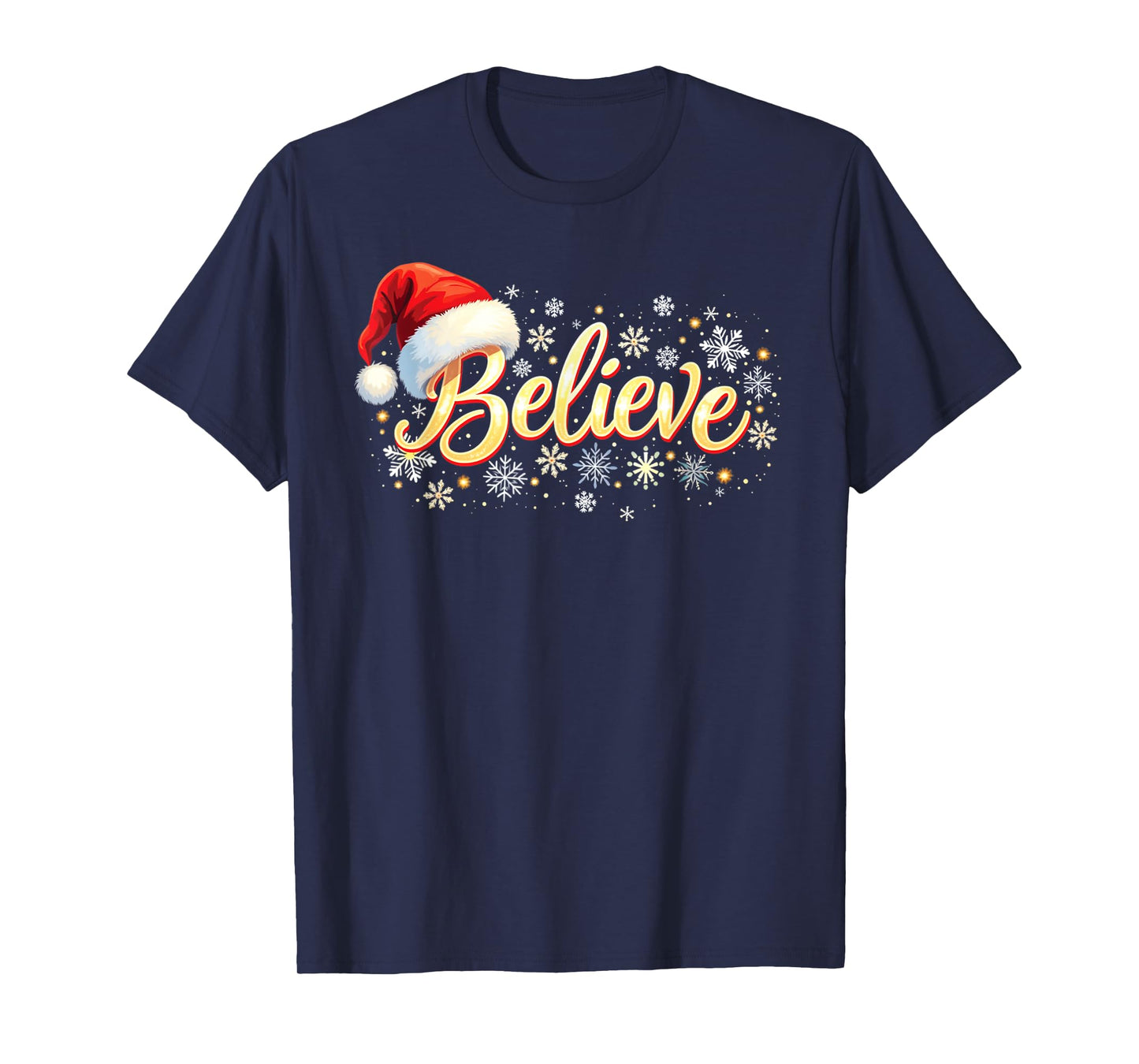 Believe Christmas Shirt Believe Santa T-Shirt