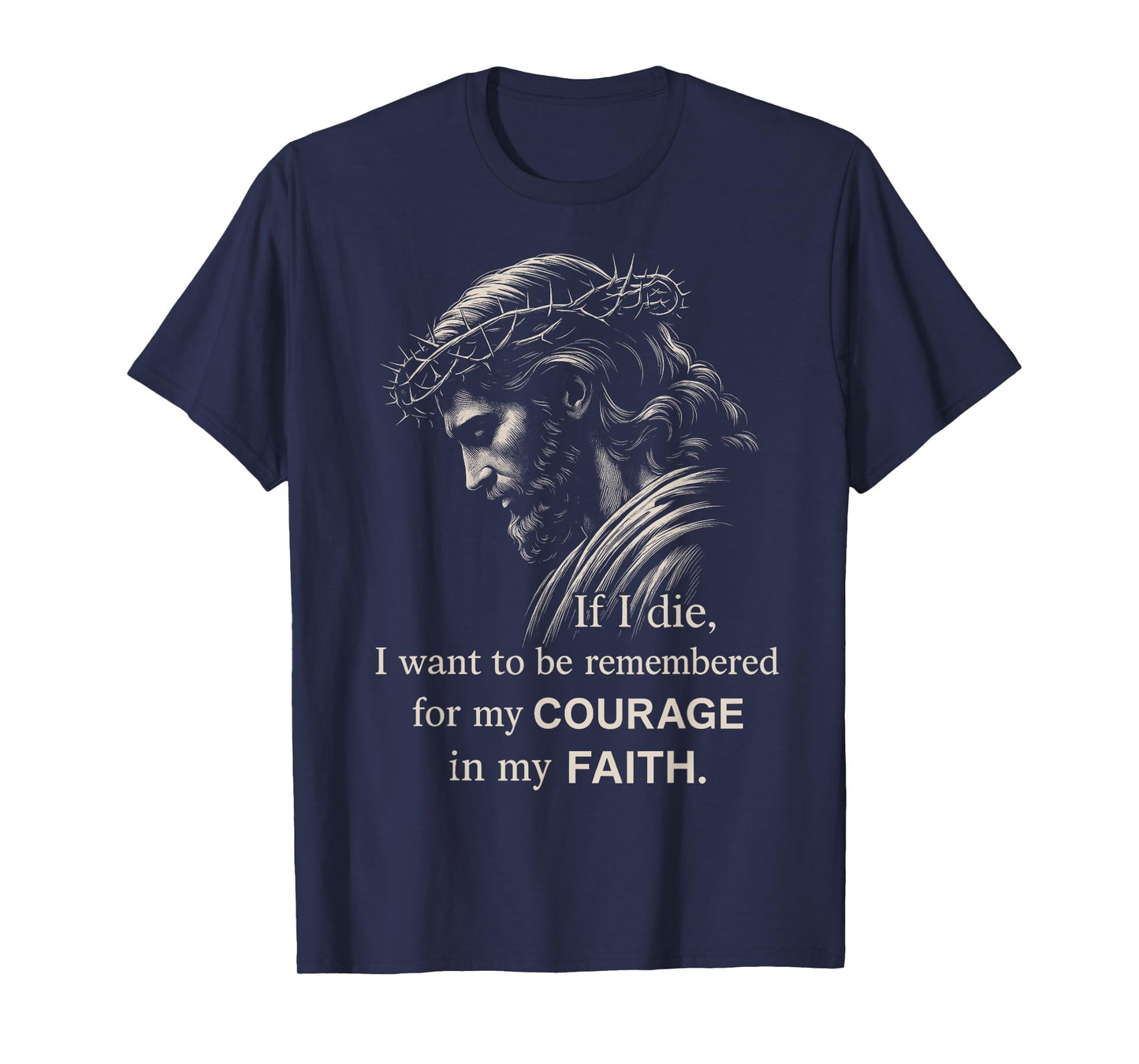 Jesus Christian Minimalist Faith Motivational Bible Verse T-Shirt