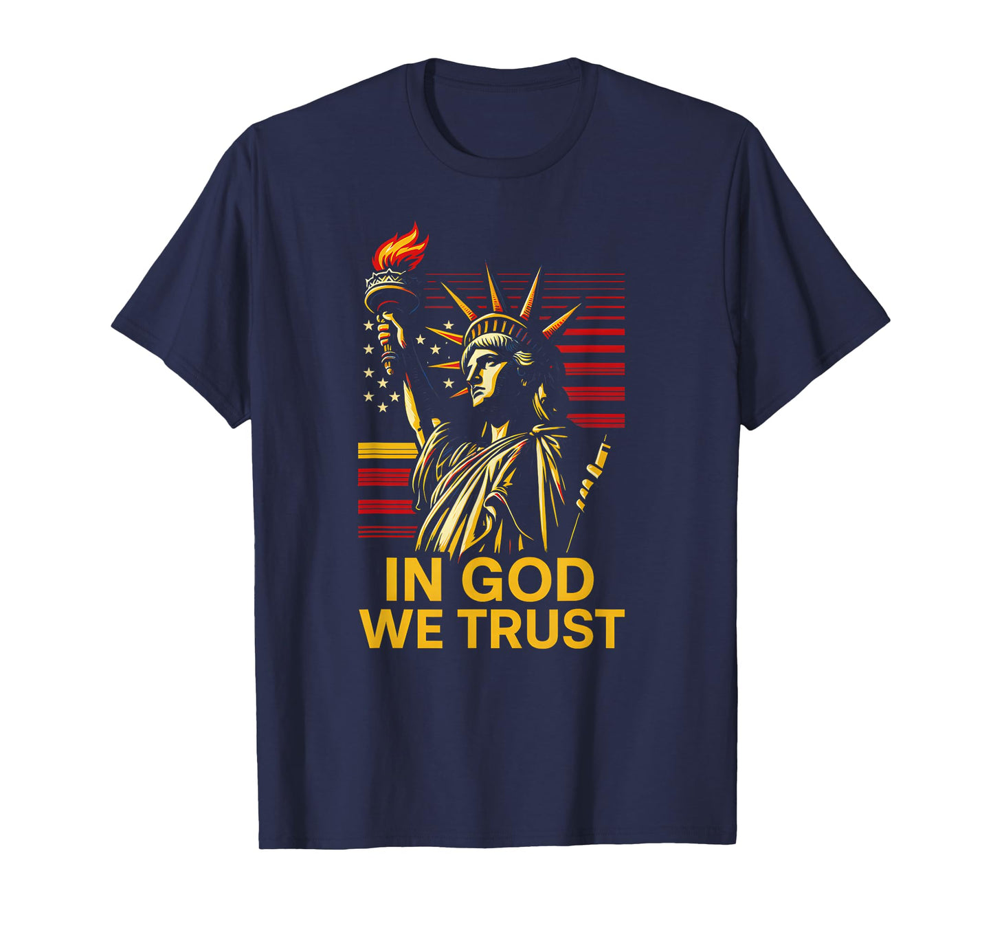 American Faith in God We Trust Mens Christian Religious T-Shirt