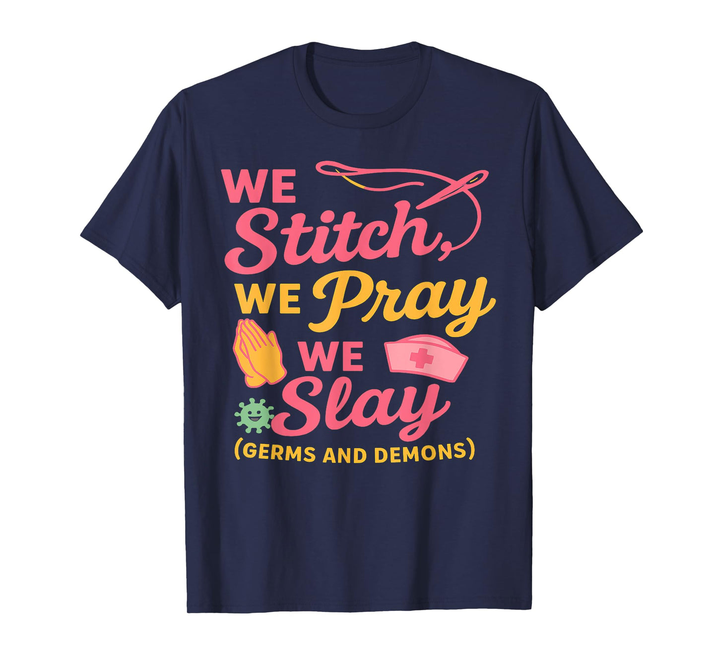 Funny Nurse Prayer Warrior Quote Medical Christian Doctor T-Shirt