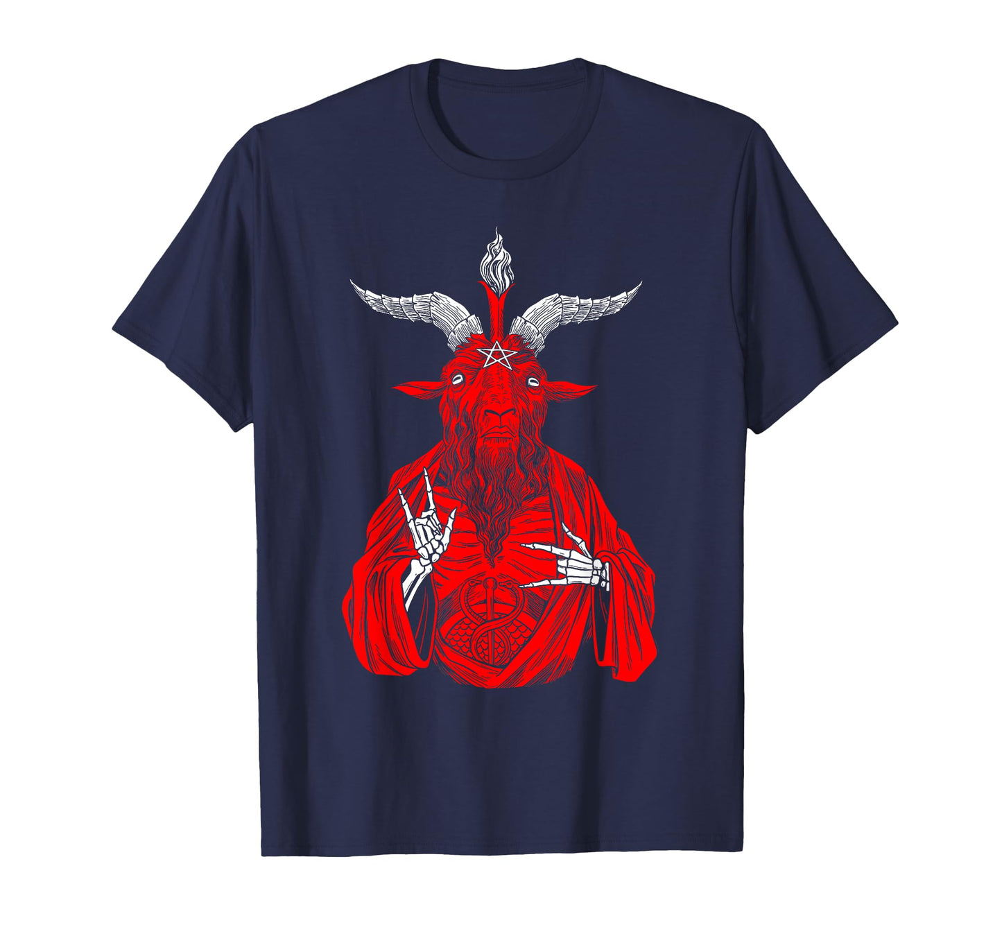 Blackcraft AntiChrist Goat Satan Baphomet shirt for Atheist T-Shirt