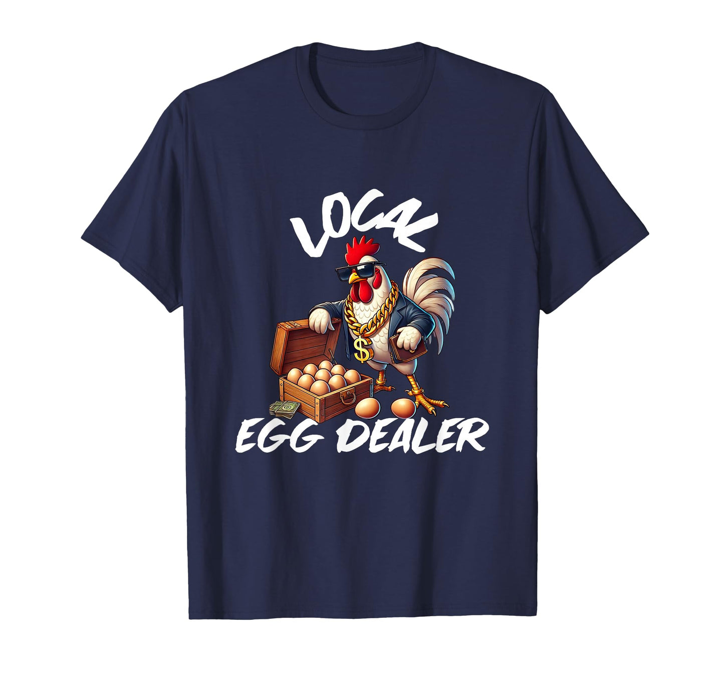 Local Egg Dealer Retro Chicken Funny Farmer Easter T-Shirt
