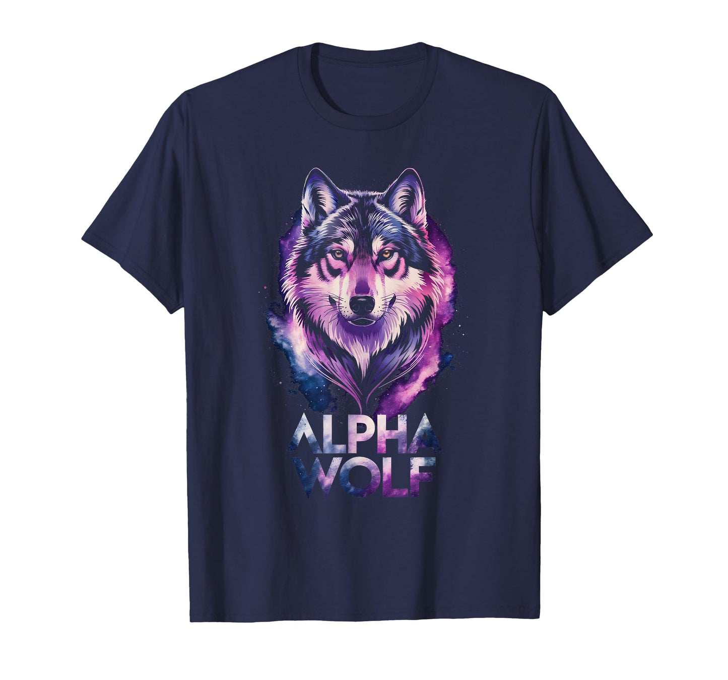 Galaxy Wolf Alpha Wolf Meme T-Shirt