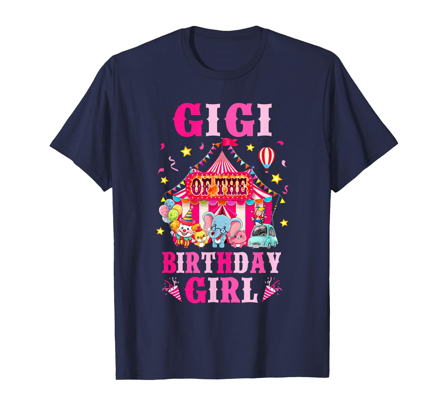 Gigi Of The Birthday Girl Circus Carnival Family Party T-Shirt