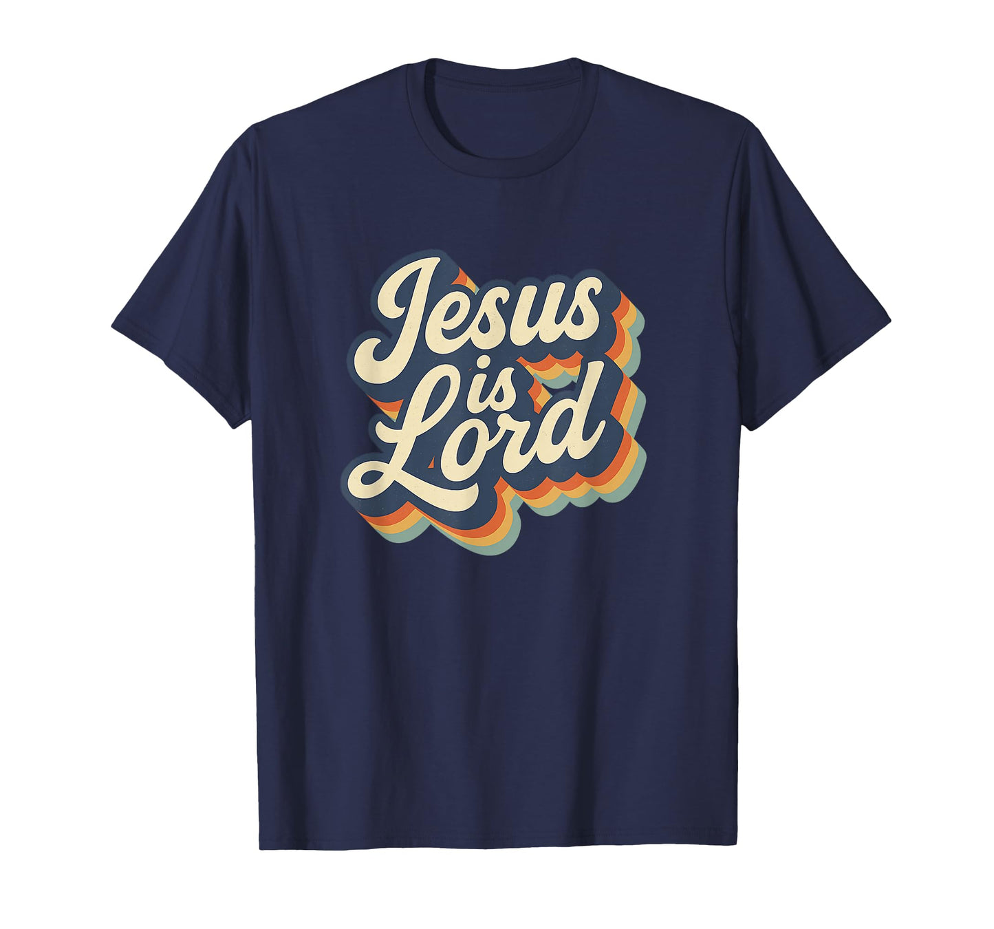 Jesus is Lord Retro Hippie Christian Fun Design T-Shirt