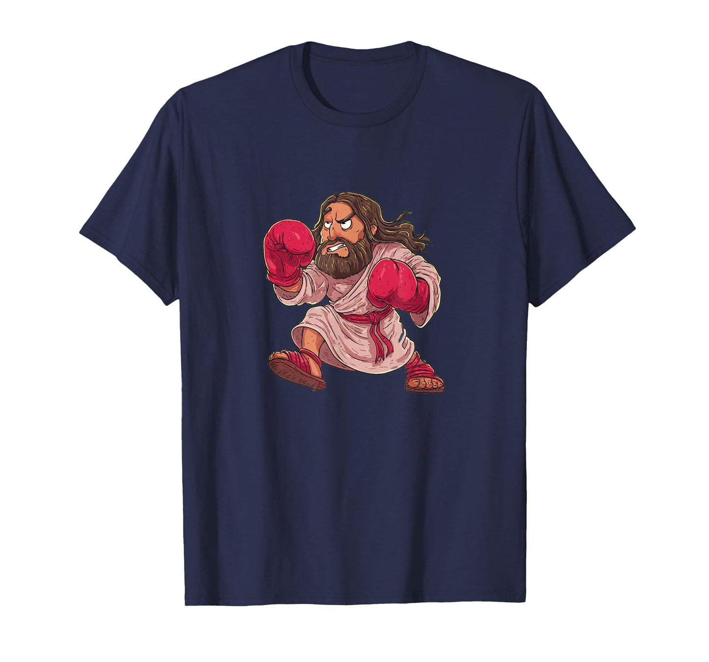 Nice Jesus Costume with Punching and Fight Look T-Shirt