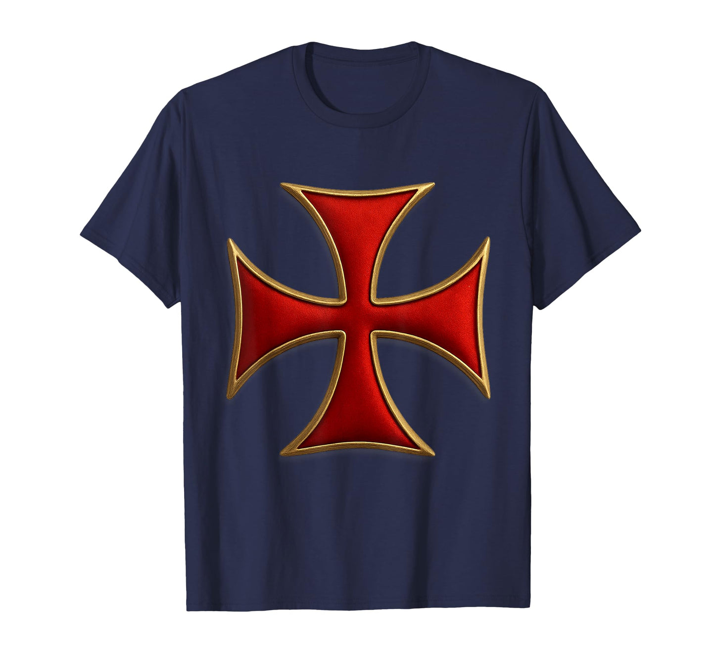 Cross Pattee - Christian Knight - Templar Cross T-Shirt