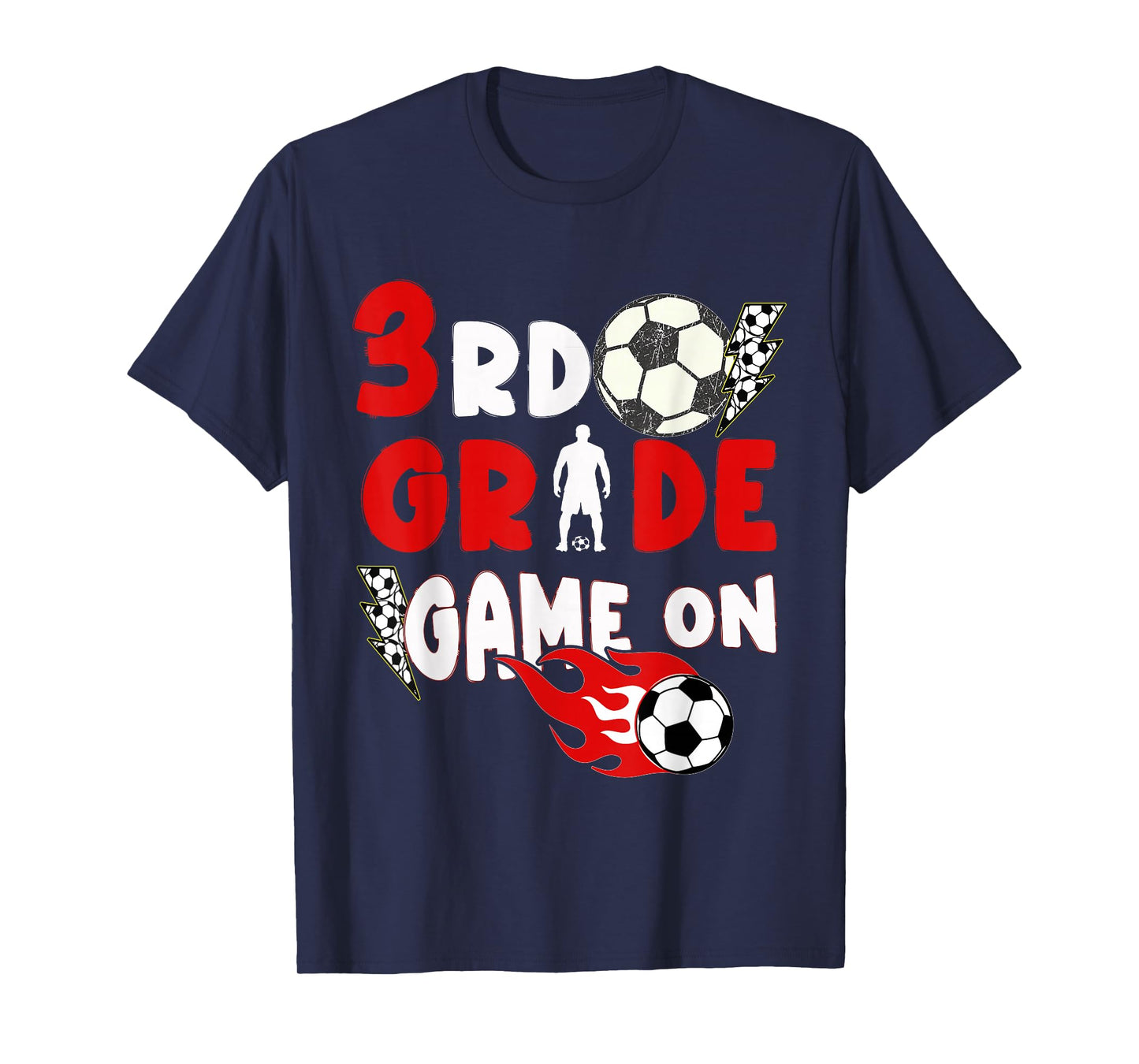 3rd Grade Game On Funny Soccer First Day of School Boys T-Shirt