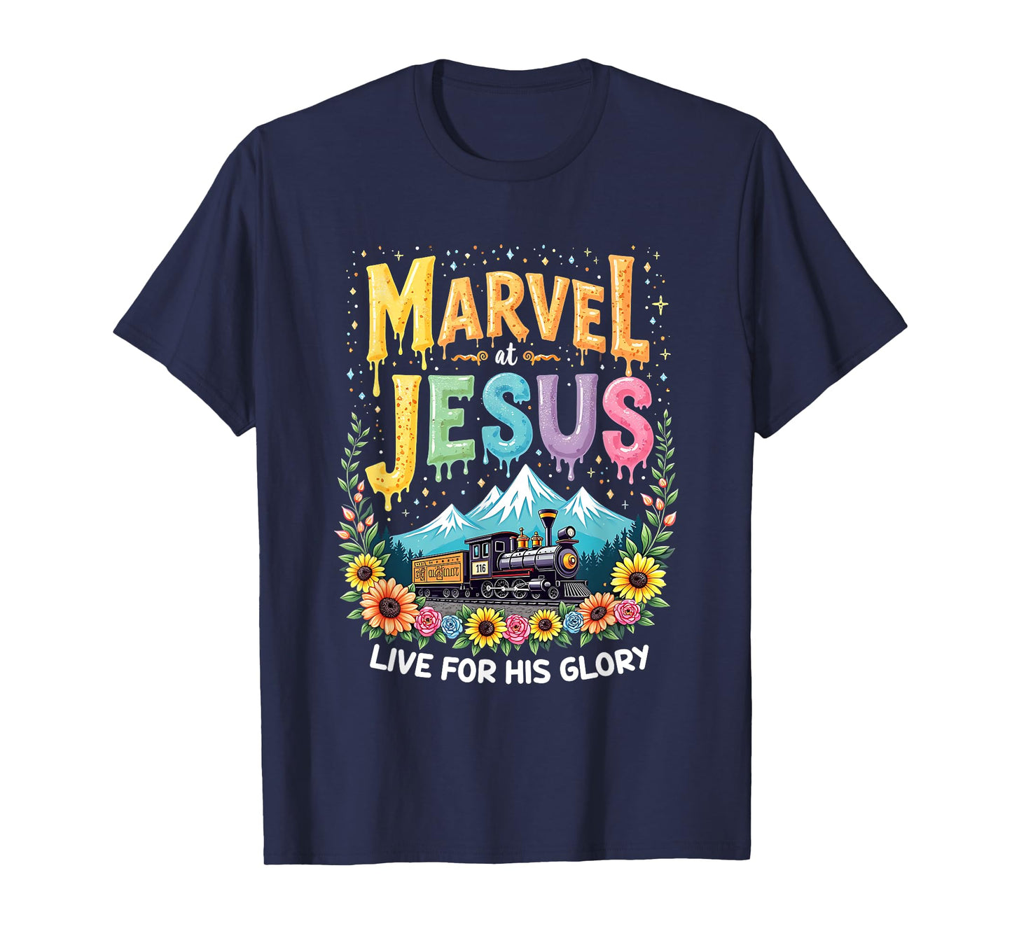 His Glory Junction Train True North Christian Camp VBS 2025 T-Shirt