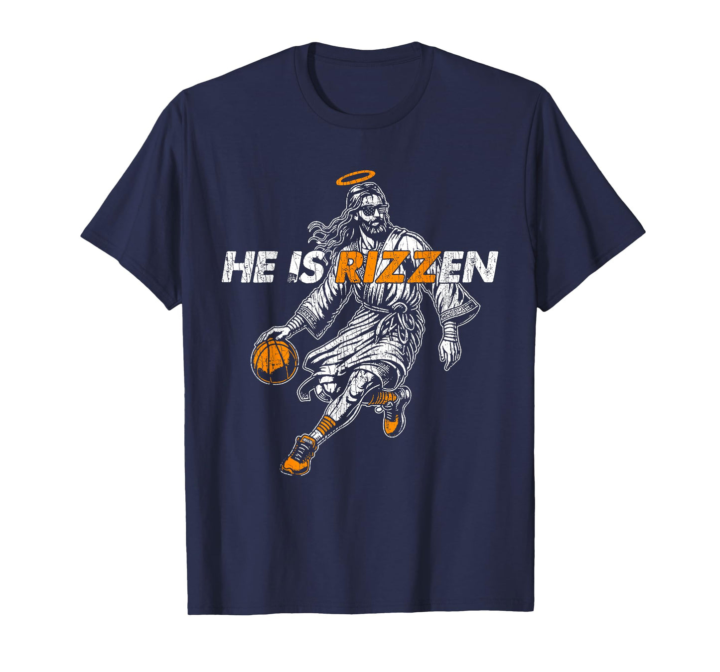 He Is RIZZEN Funny Jesus Basketball Easter Resurrection T-Shirt