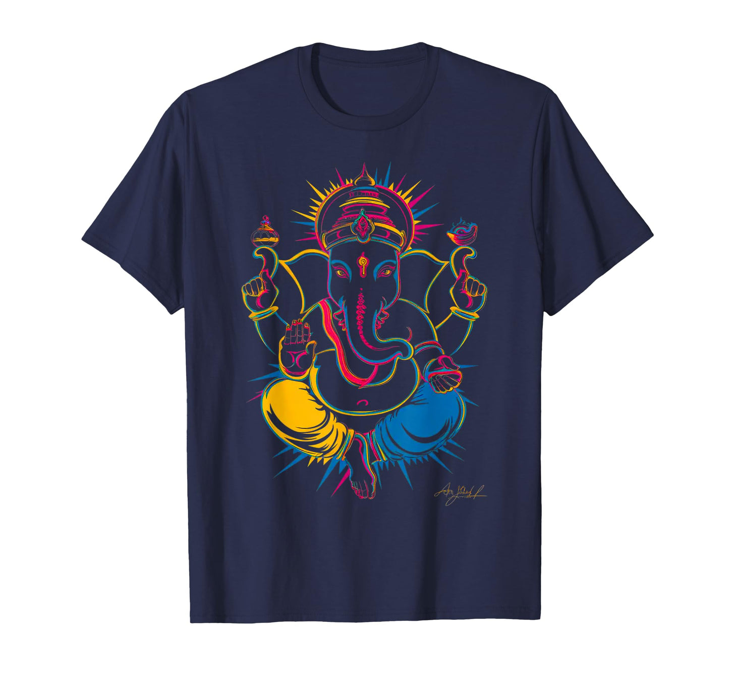 Hindu Ganesha Puja Elephant God India Meditation Yoga Murti T-Shirt