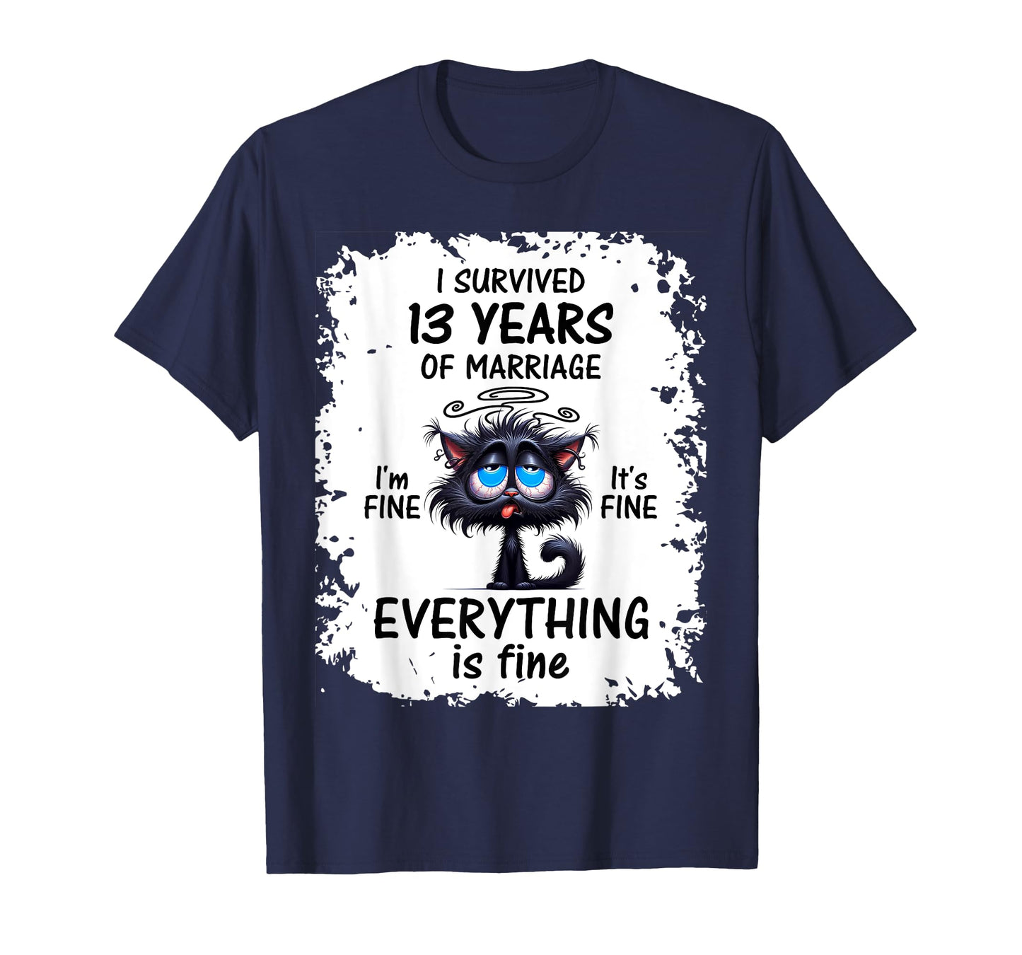 Lace Wedding I Survived 13 Years Of Marriage T-Shirt