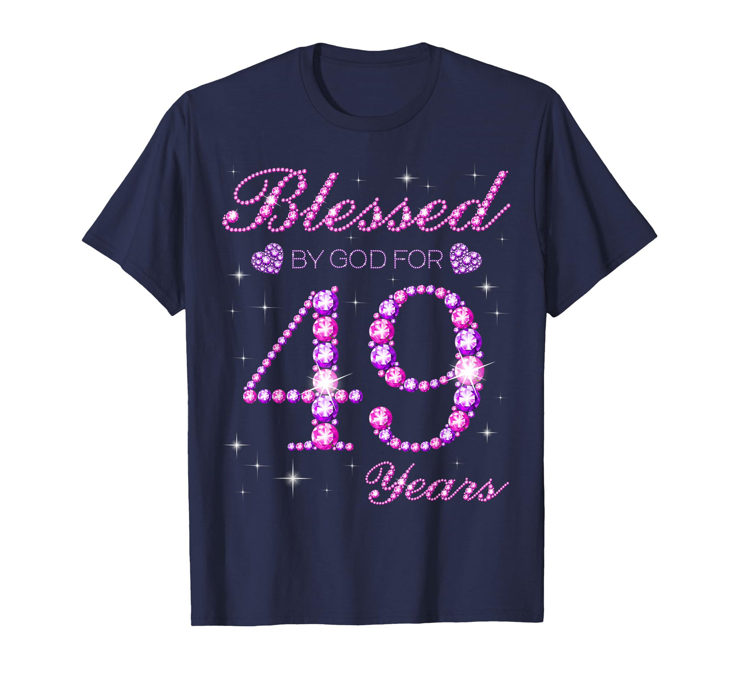 Blessed by God for 49 Years Old 49th Birthday Party T-Shirt
