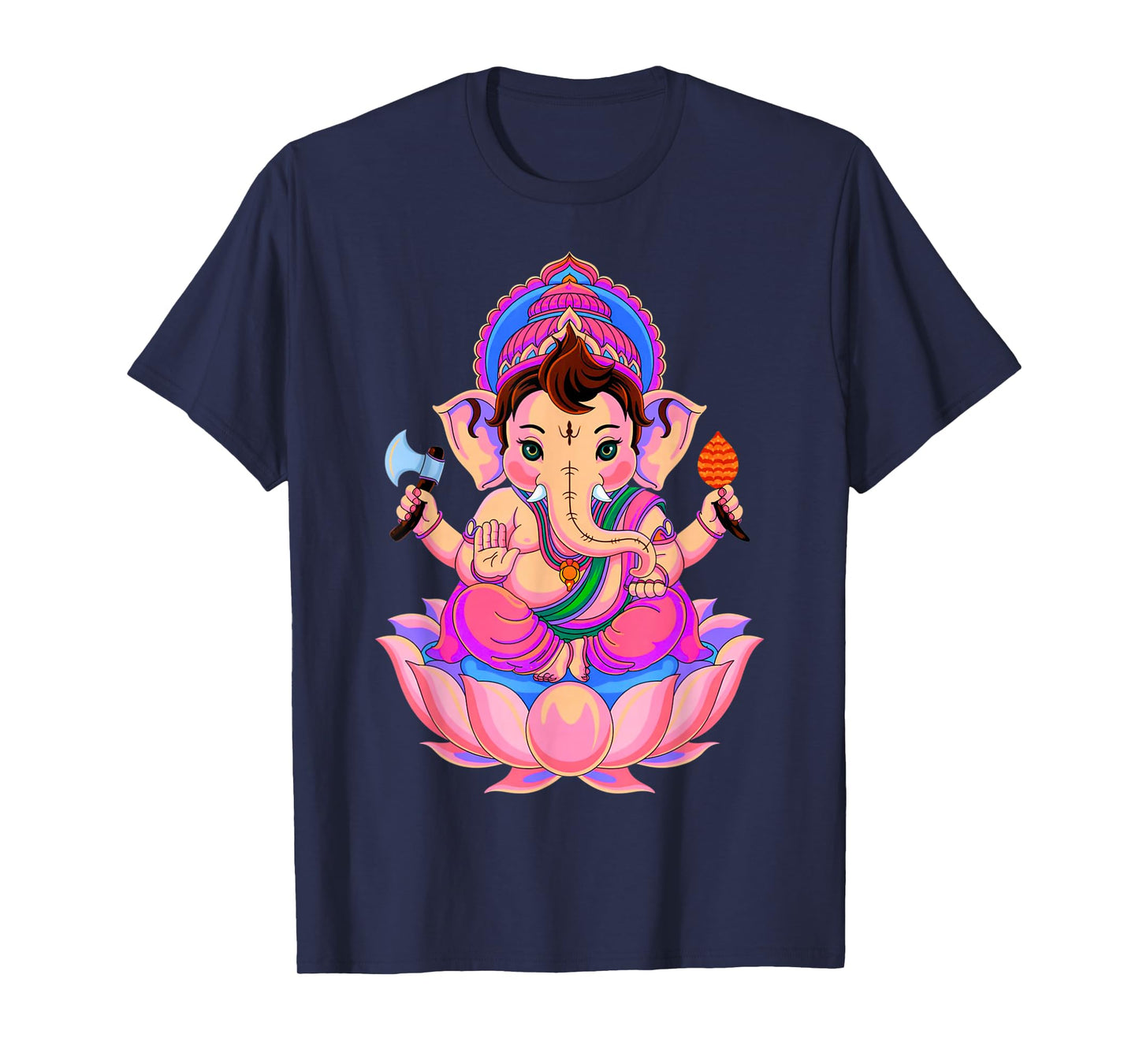 Hindu Ganesha Puja Elephant God India Meditation Yoga Murti T-Shirt